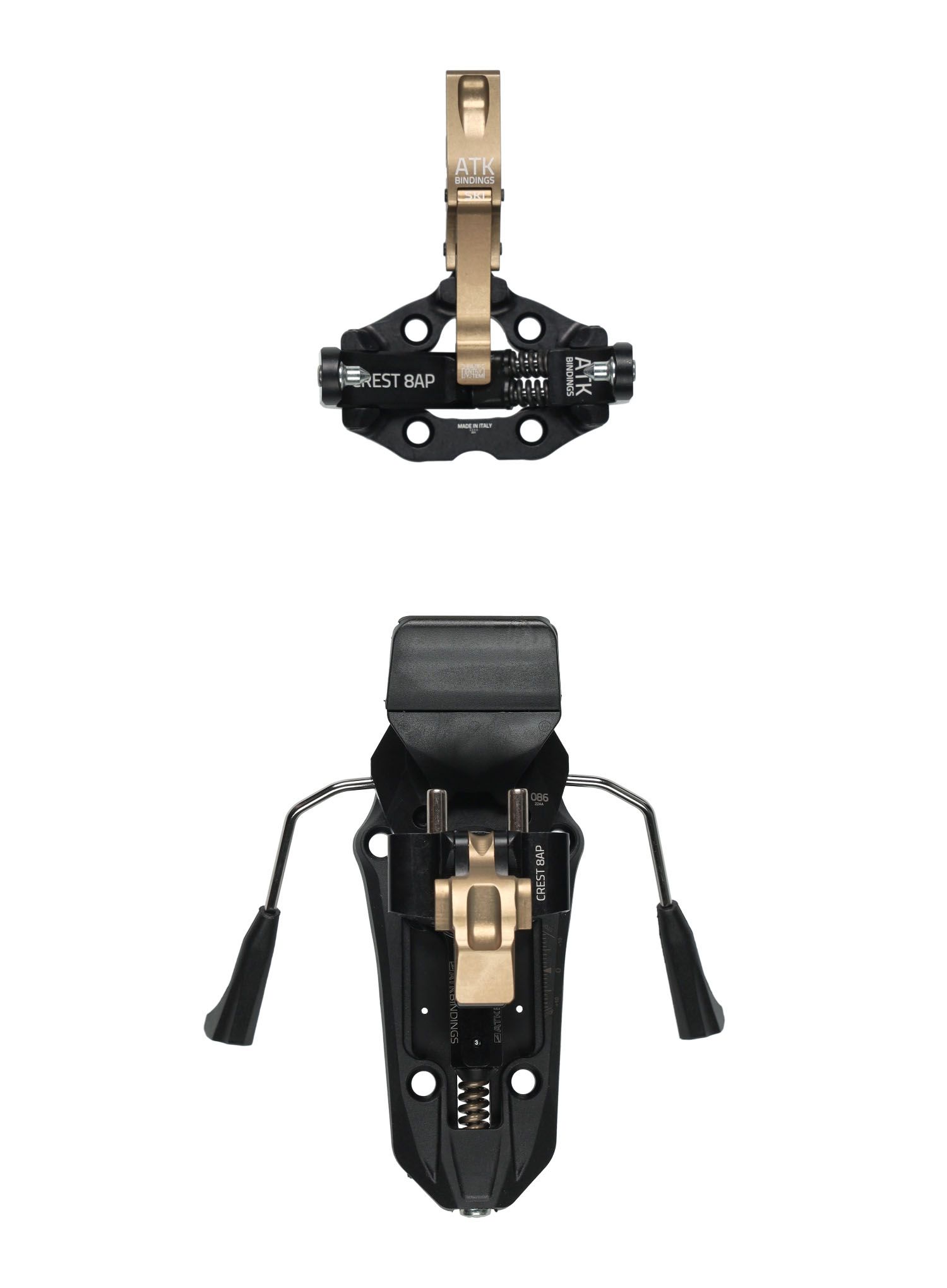 Vezi za turno smučanje ATK Crest 8 AP - light bronze/black