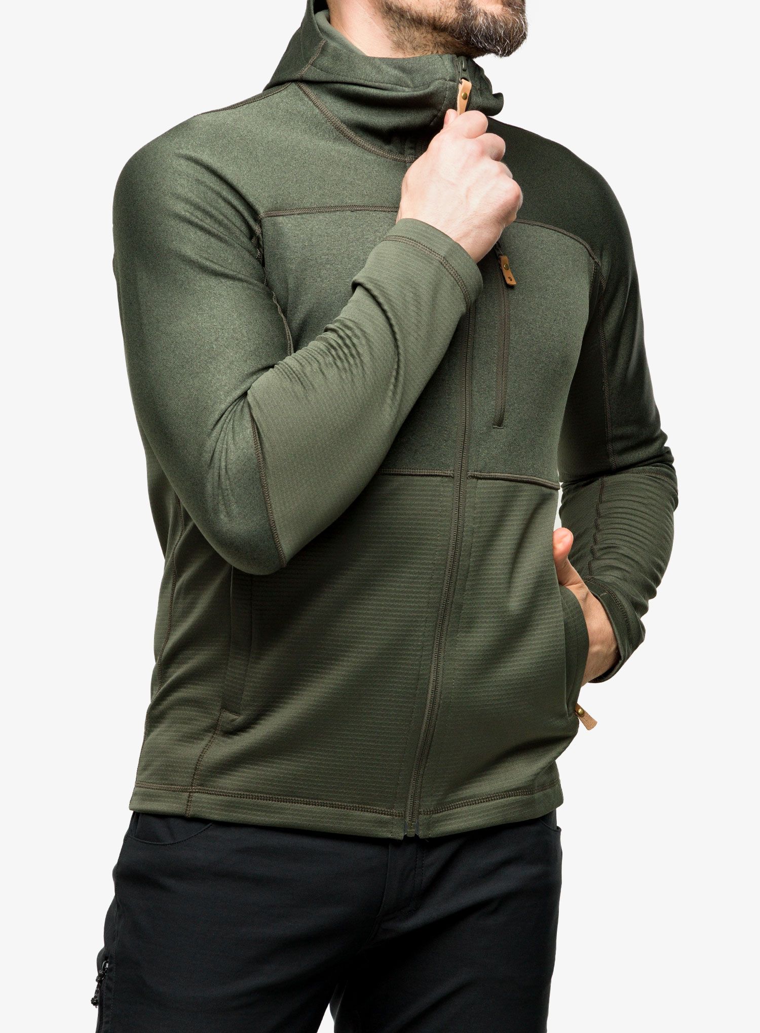 Jopica Fjallraven Abisko Trail Fleece - deep forest