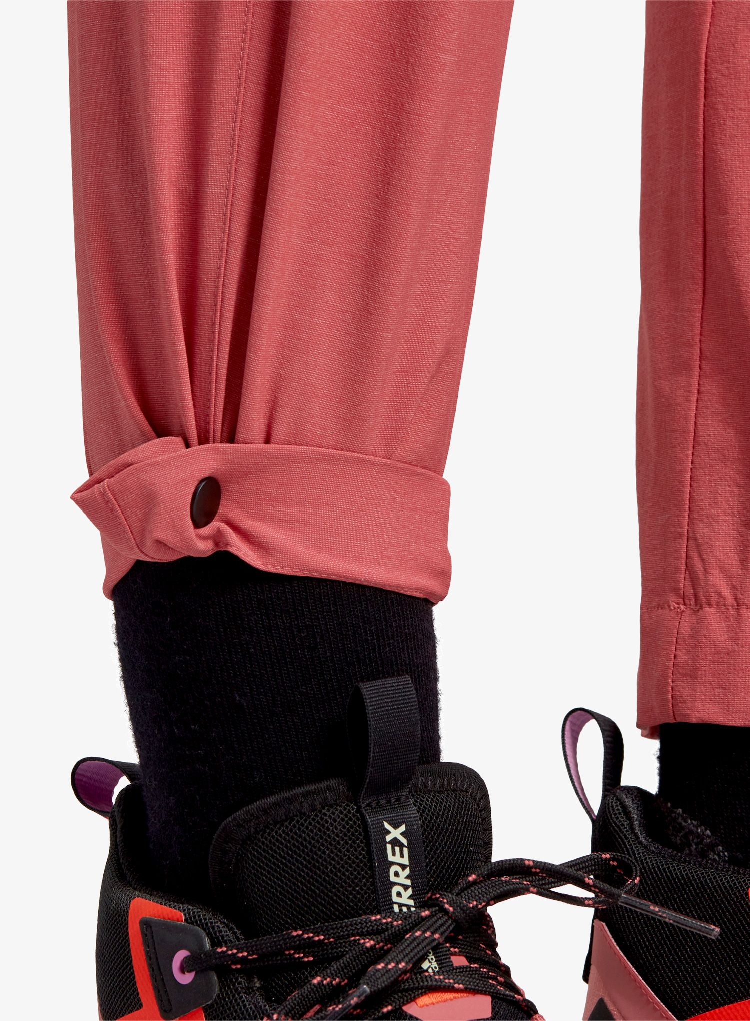 Ženske pohodniške hlače adidas TERREX Liteflex Hiking Tracksuit Bottoms - wonder red