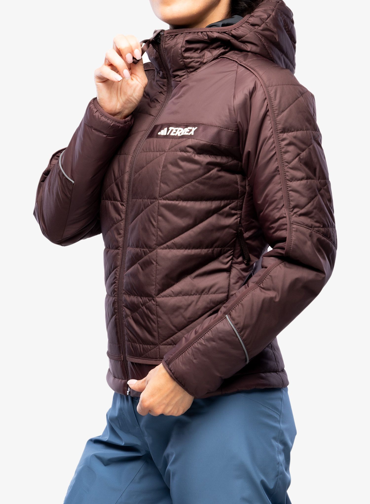 Ženska sintetična jakna adidas TERREX Multi Insulation Hooded Jacket - shabrn