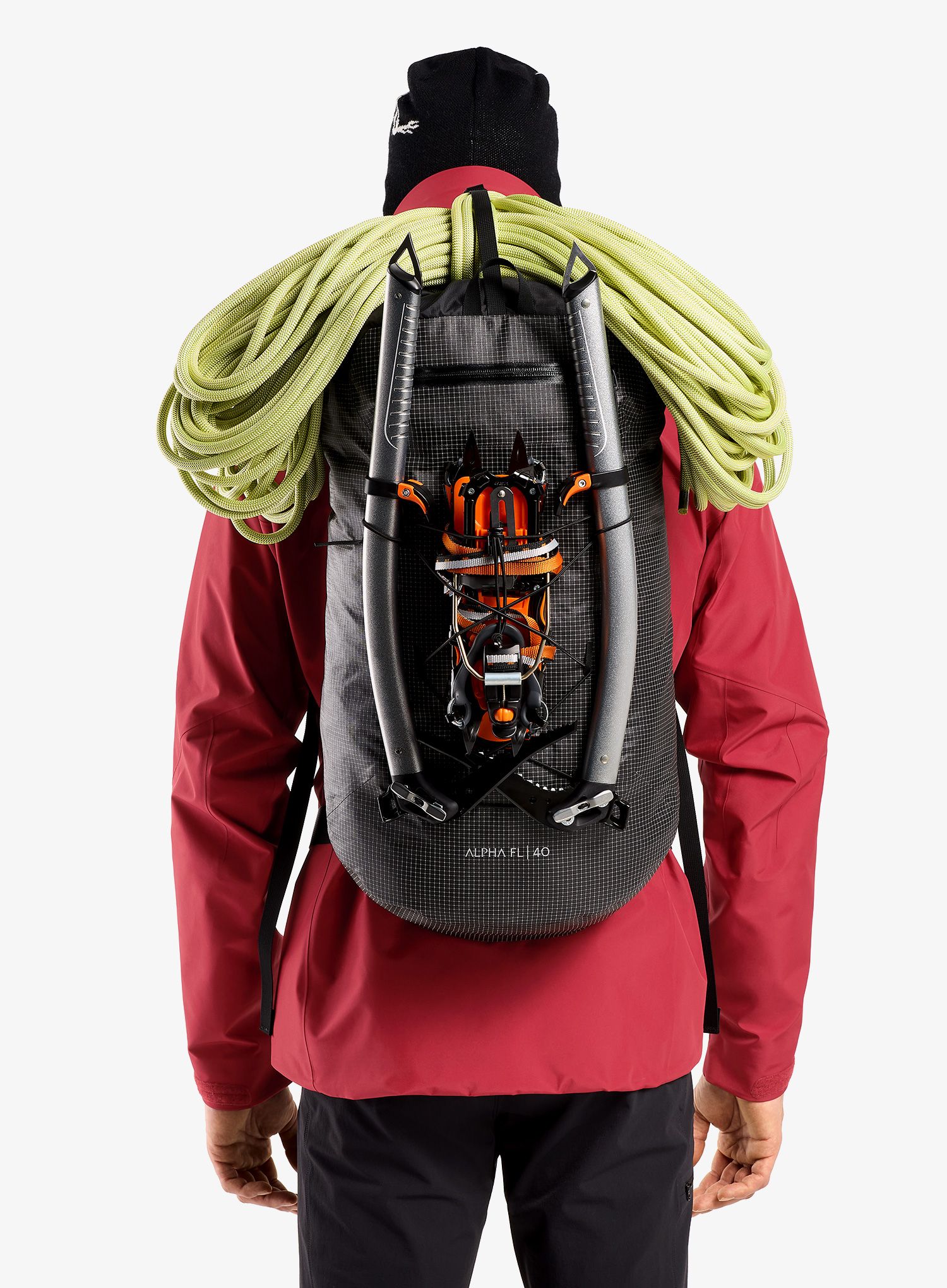 Plezalni nahrbtnik Arcteryx Alpha FL 40 - black/black