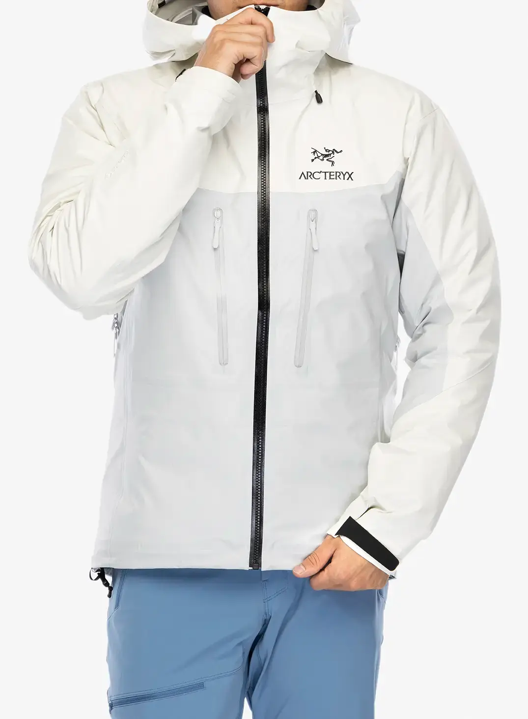 GORE-TEX jakna Arcteryx Alpha Jacket - arctic silk/solitude