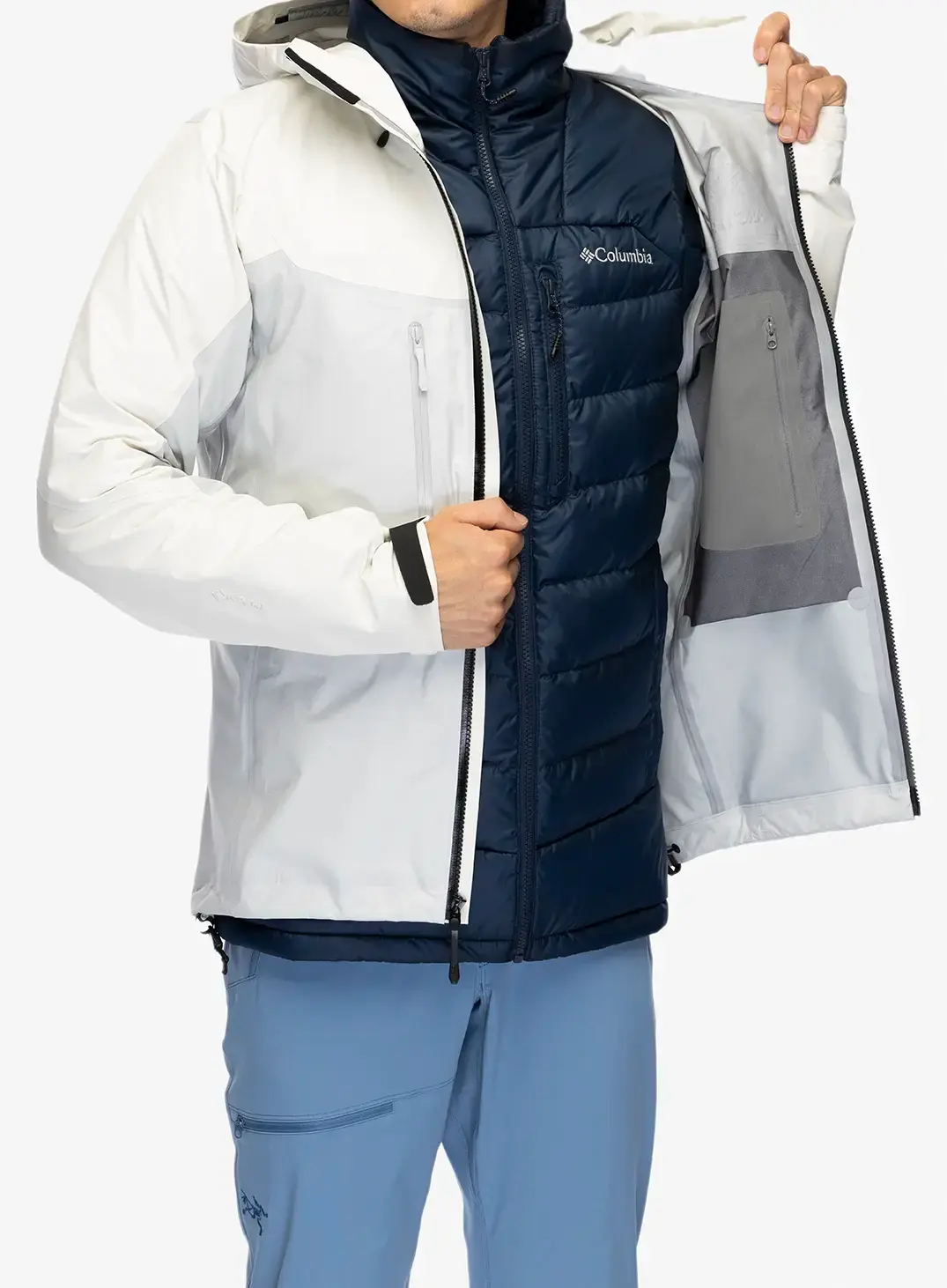 GORE-TEX jakna Arcteryx Alpha Jacket - arctic silk/solitude