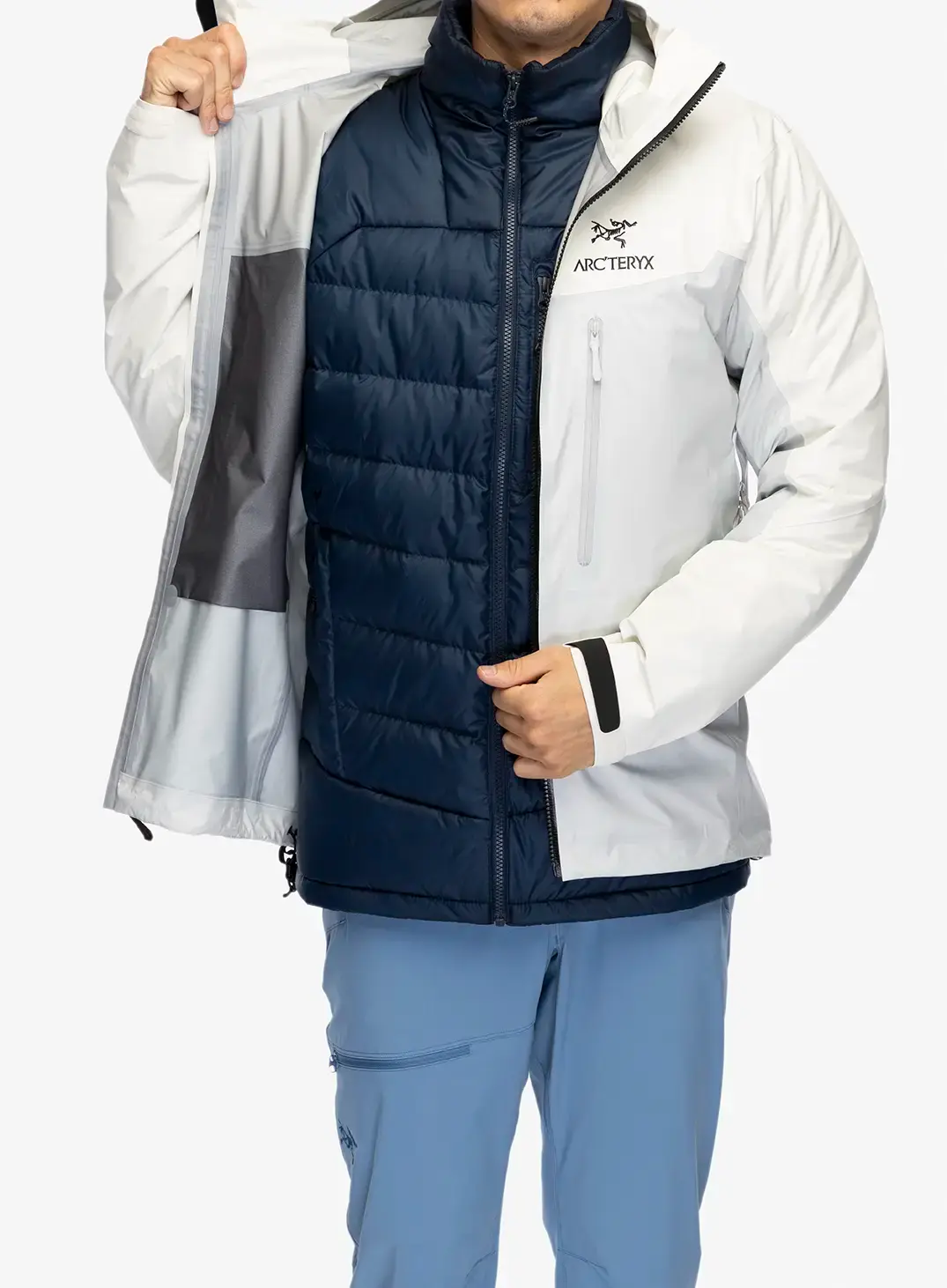 GORE-TEX jakna Arcteryx Alpha Jacket - arctic silk/solitude
