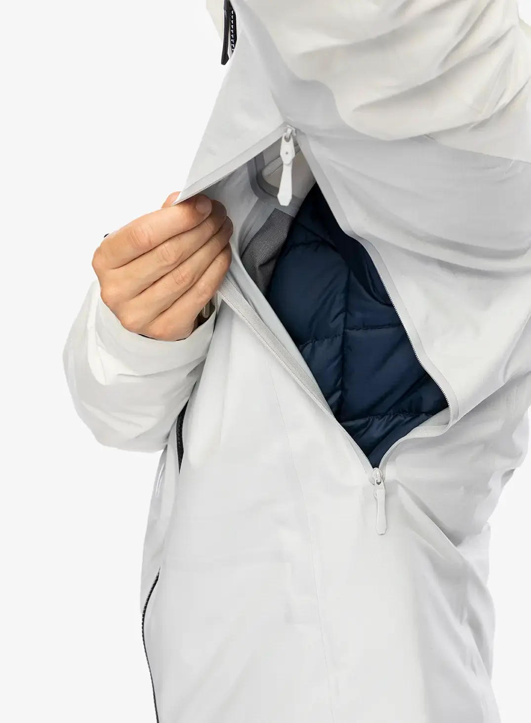 GORE-TEX jakna Arcteryx Alpha Jacket - arctic silk/solitude