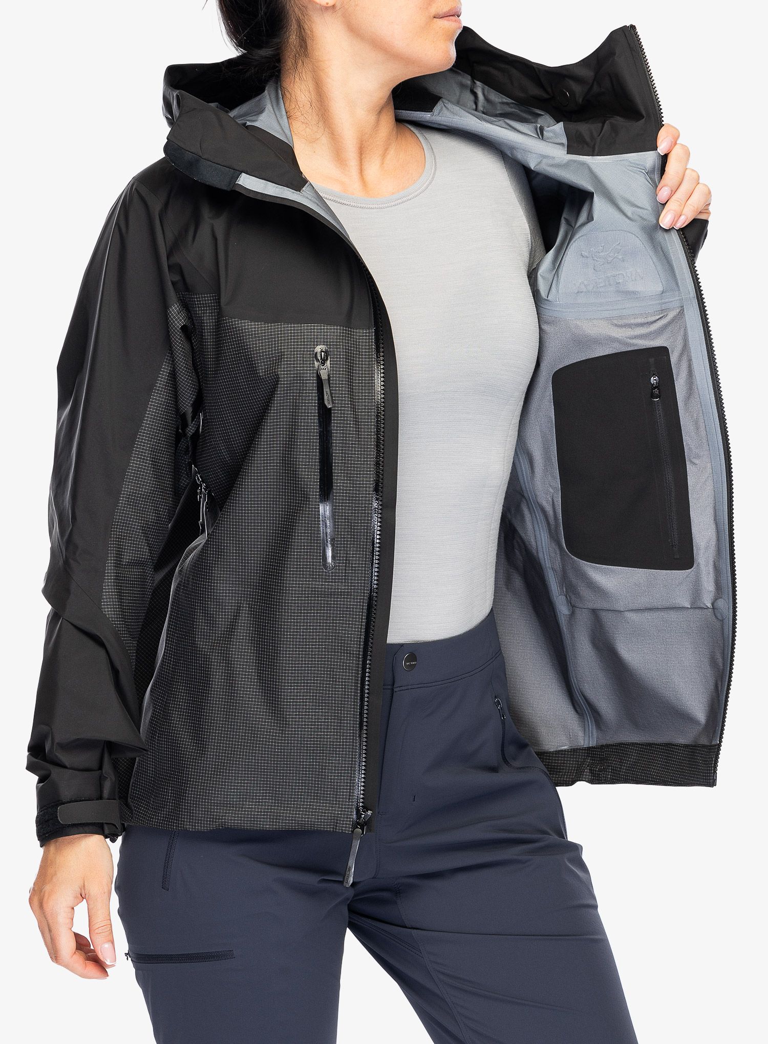 Ženska nepremočljiva jakna Arcteryx Alpha Jacket - black