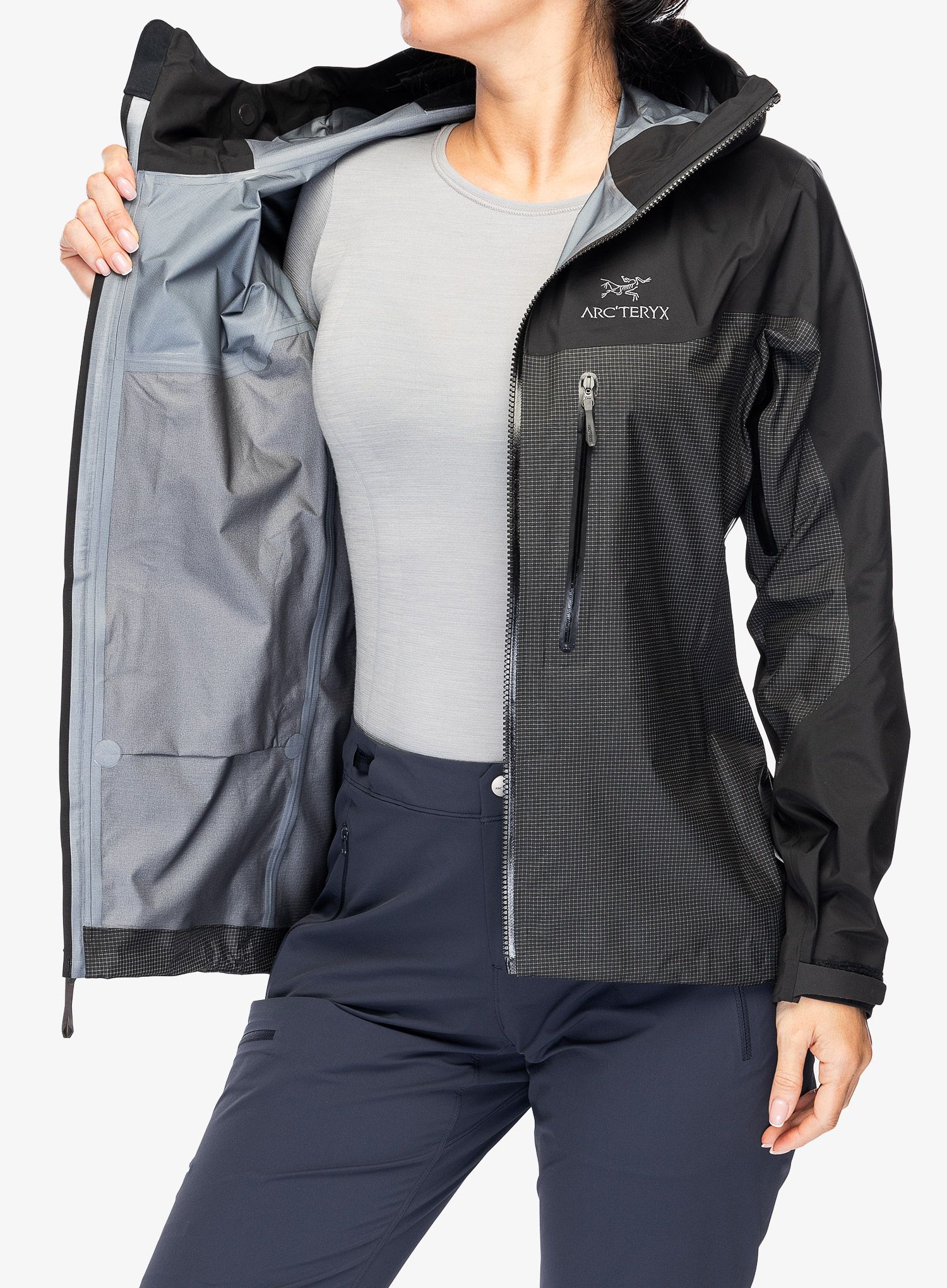 Ženska nepremočljiva jakna Arcteryx Alpha Jacket - black