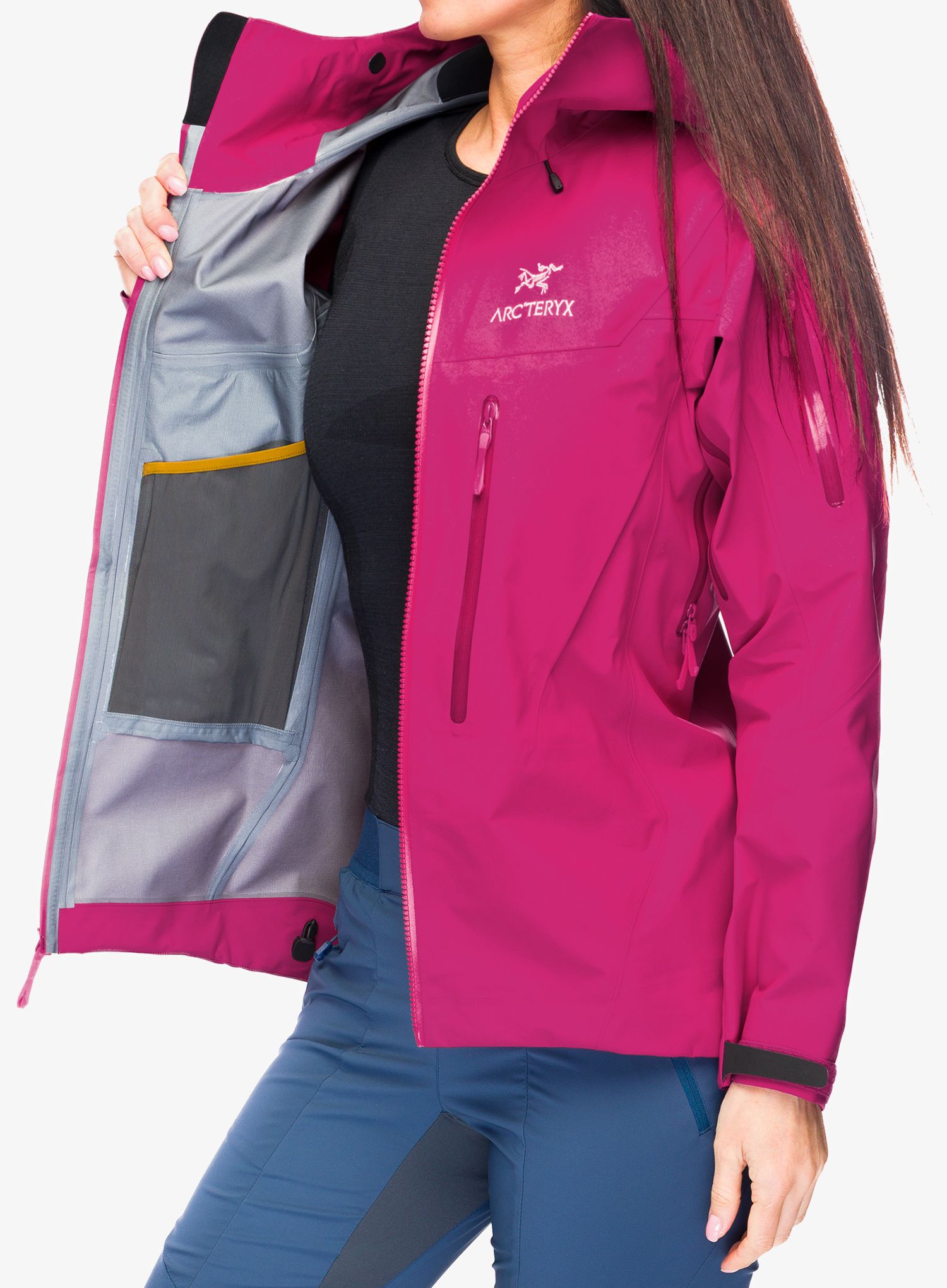 Ženska nepremočljiva jakna Arcteryx Alpha SV Jacket - amaranthus