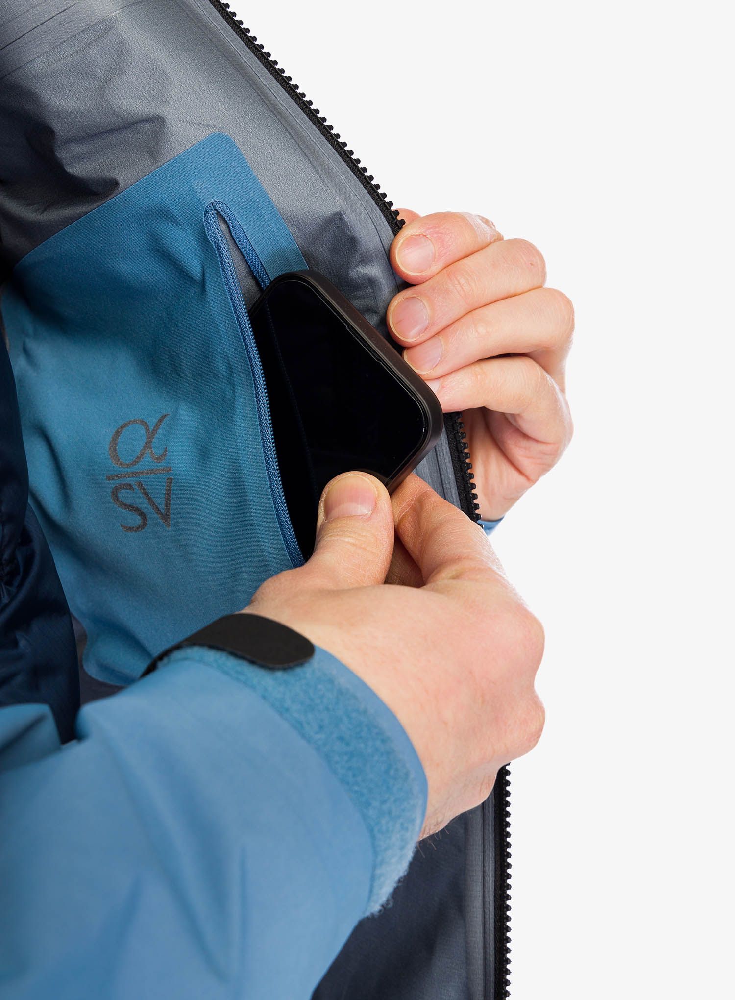 Nepremočljiva jakna Arcteryx Alpha SV Jacket - stone wash