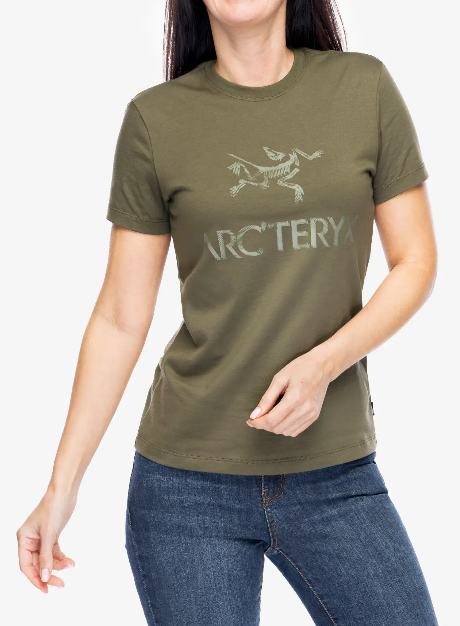 Ženska bombažna majica Arcteryx ArcWord Cotton T-Shirt SS - tatsu/forage