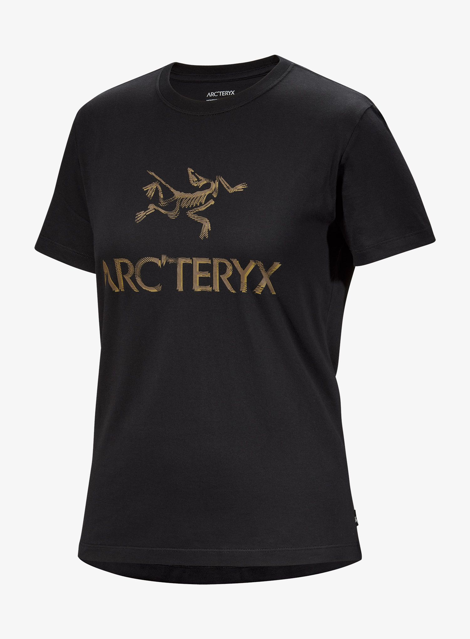 Ženska bombažna majica Arcteryx ArcWord Cotton T-Shirt - black/canvas