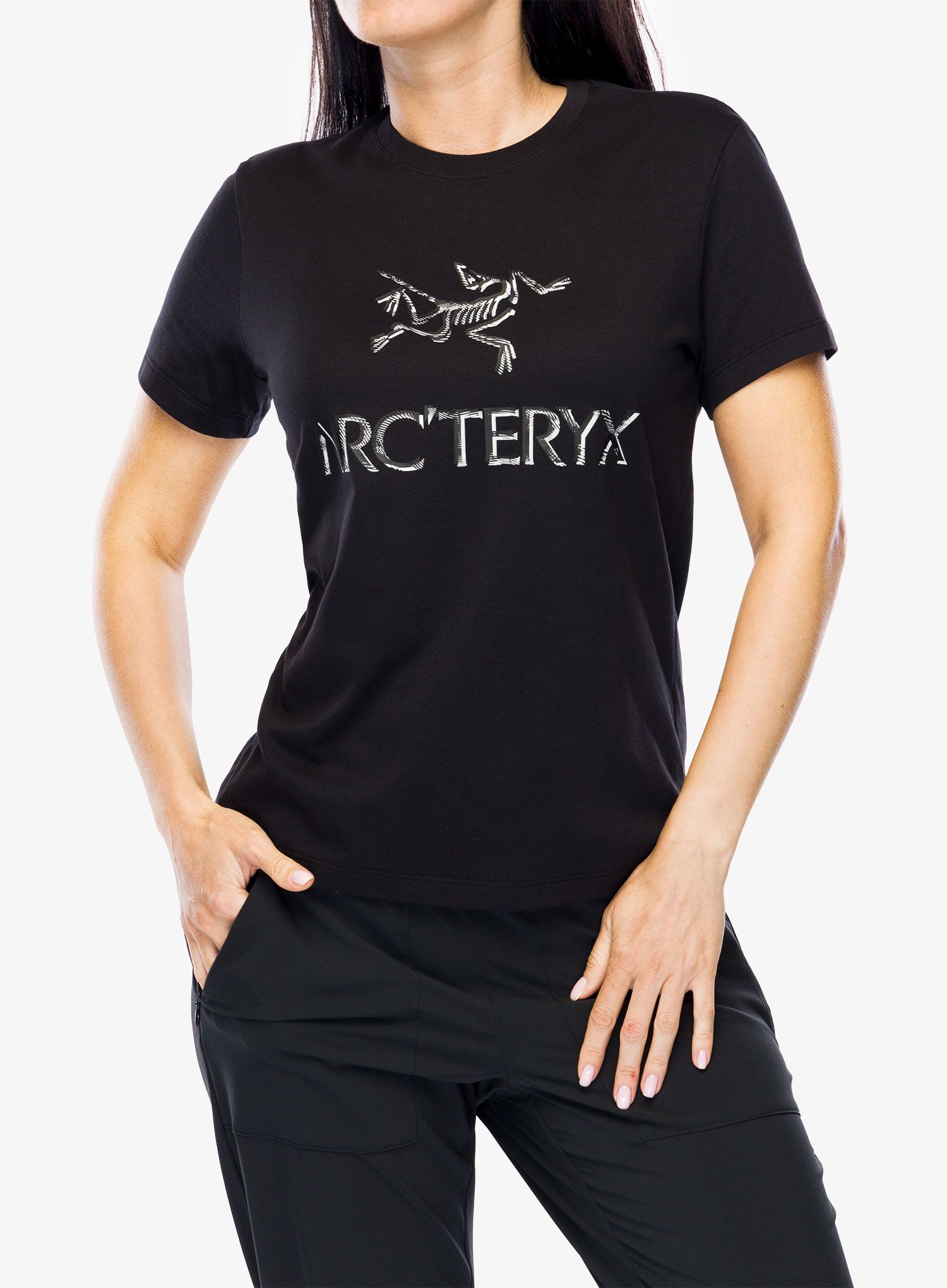 Ženska bombažna majica Arcteryx ArcWord Cotton T-Shirt SS - black