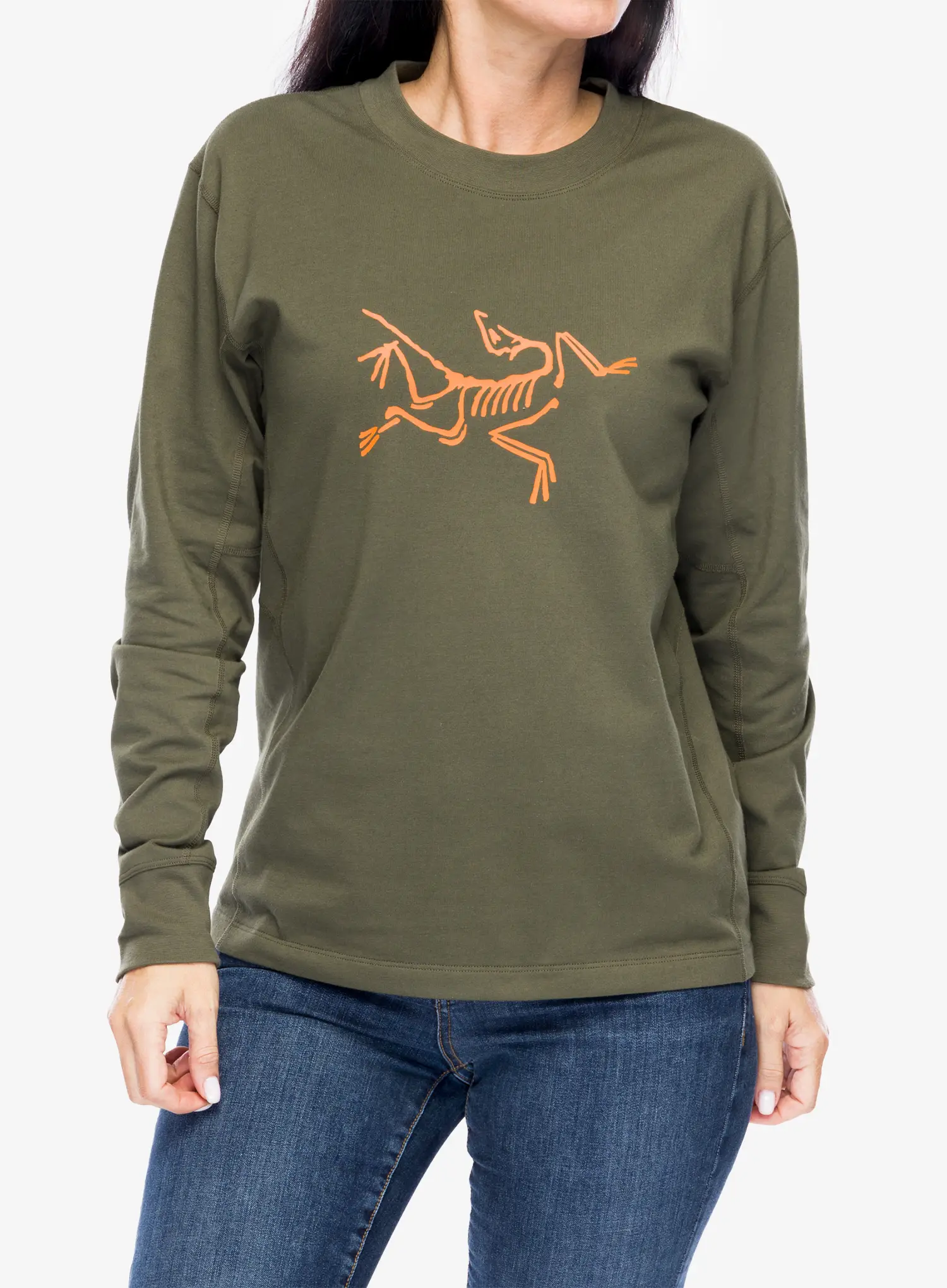 Ženska majica z dolgimi rokavi Arcteryx Archaeopteryx Logo LS - tatsu/solaris