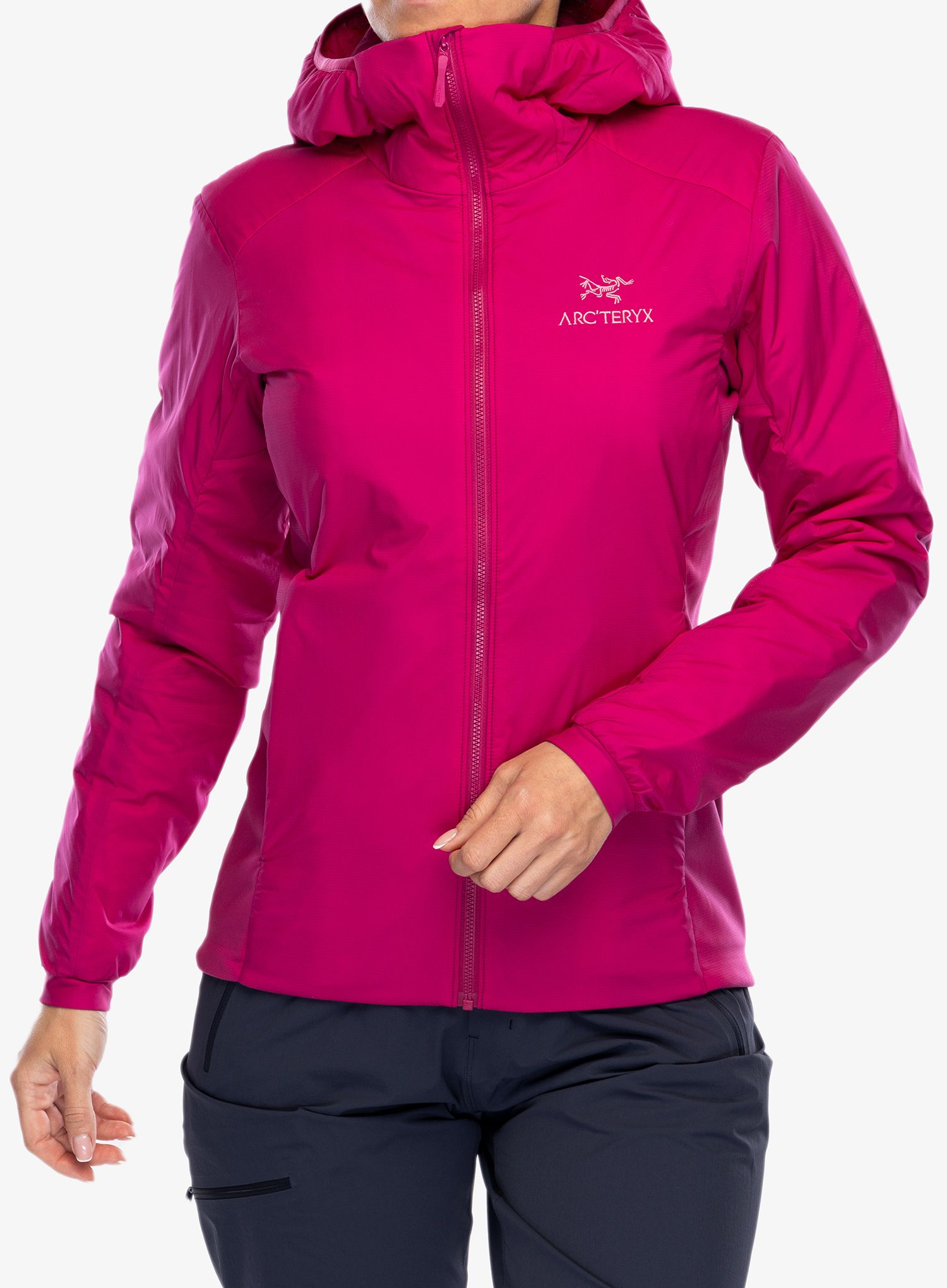 Ženska sintetična jakna Arcteryx Atom Hoody - amaranthus