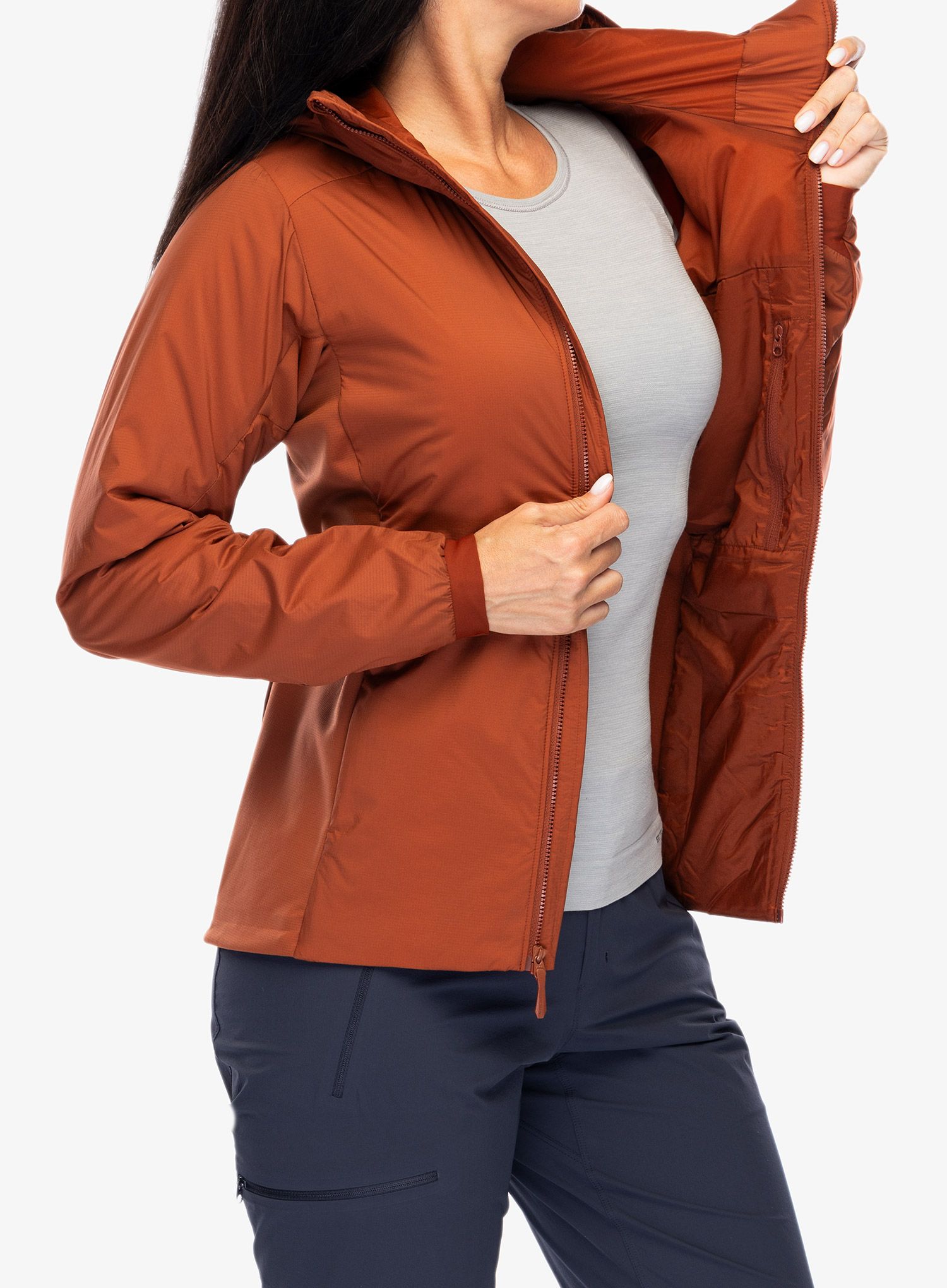 Ženska sintetična jakna Arcteryx Atom Hoody - sequoia