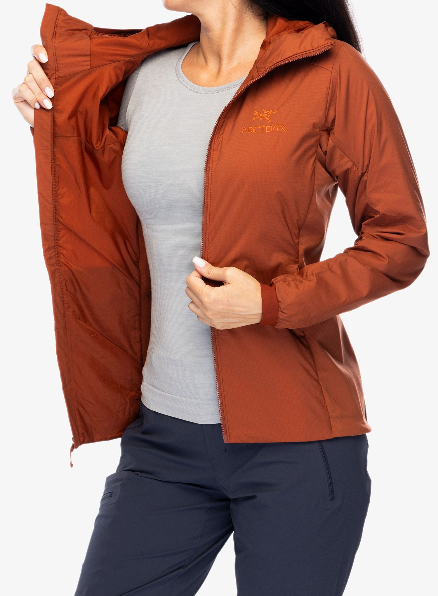 Ženska sintetična jakna Arcteryx Atom Hoody - sequoia
