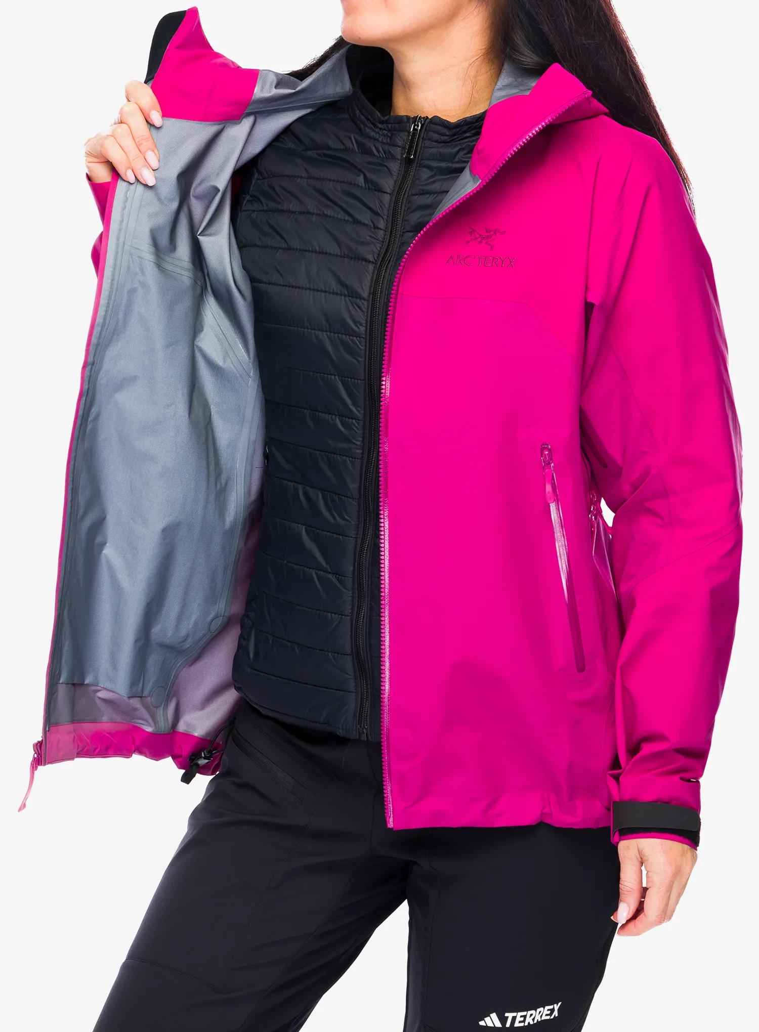 Ženska hardshell jakna Arcteryx Beta AR Jacket Stormhood - amaranthus
