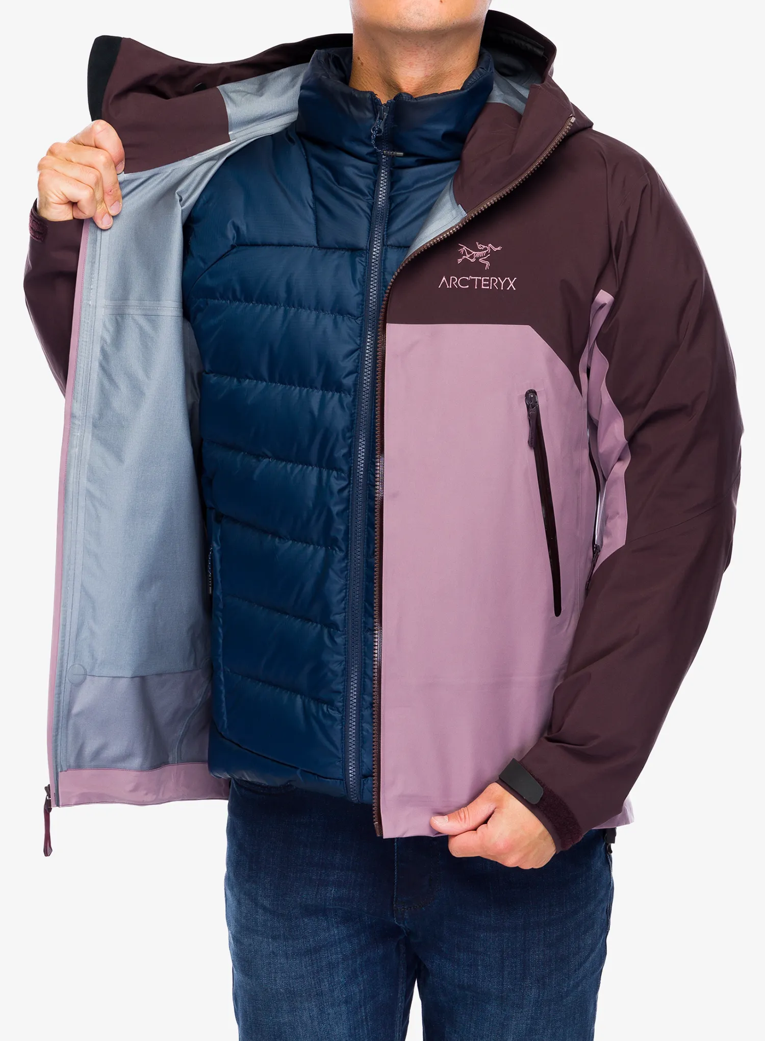 Nepremočljiva jakna Arcteryx Beta AR Jacket Stormhood - phantasm/int