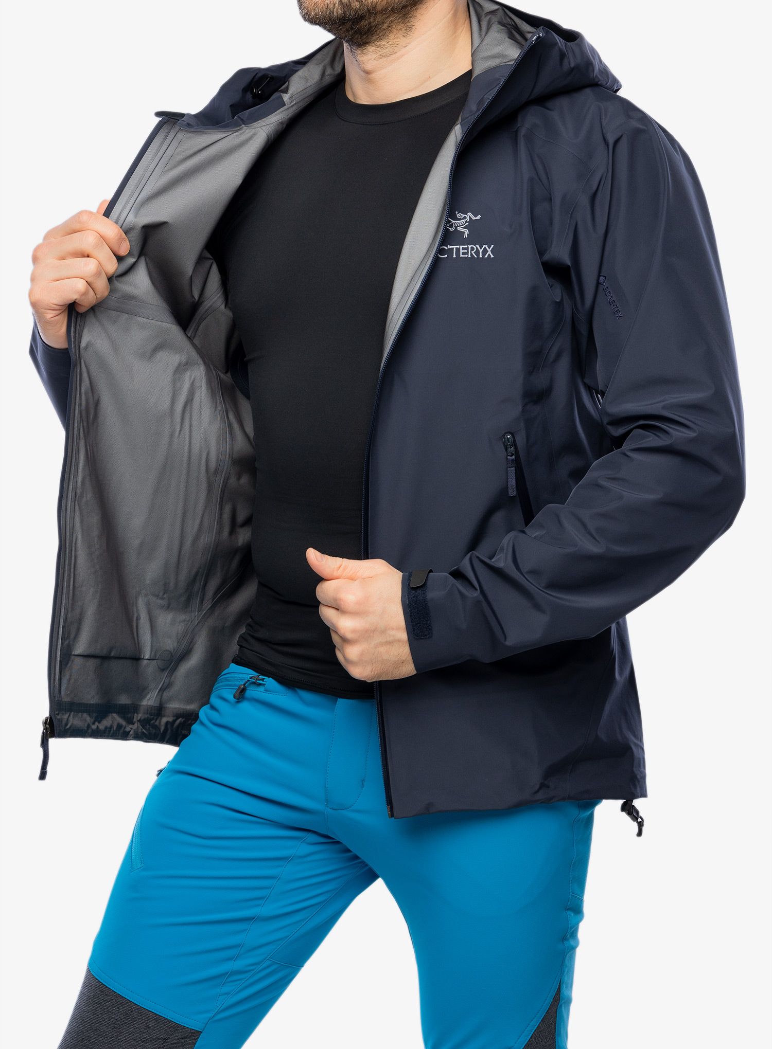 Nepremočljiva jakna Arcteryx Beta LT Jacket - black sapphire