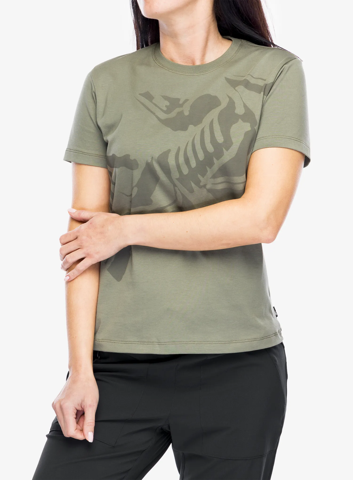 Ženska bombažna majica Arcteryx Bird Cotton T-Shirt - forage
