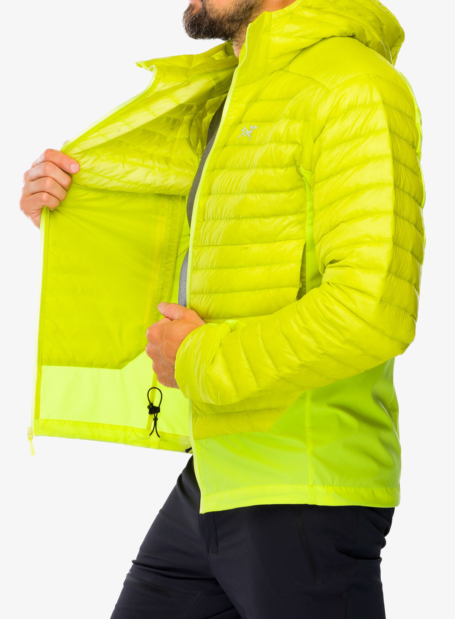 Hibridna jakna Arcteryx Cerium Hybrid Hoody - sprint