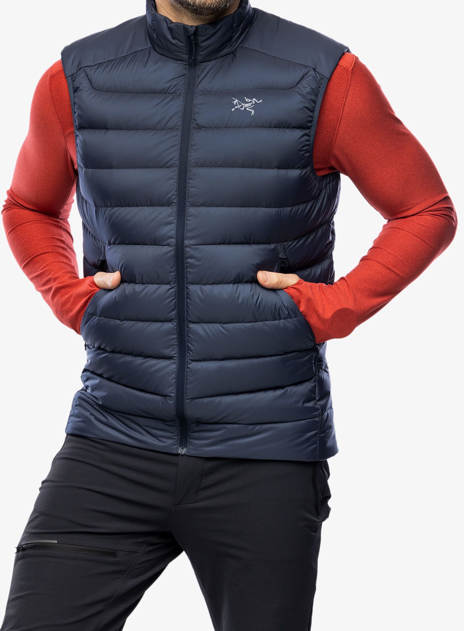 Puhasti brezrokavnik Arcteryx Cerium Vest - blk sapphire