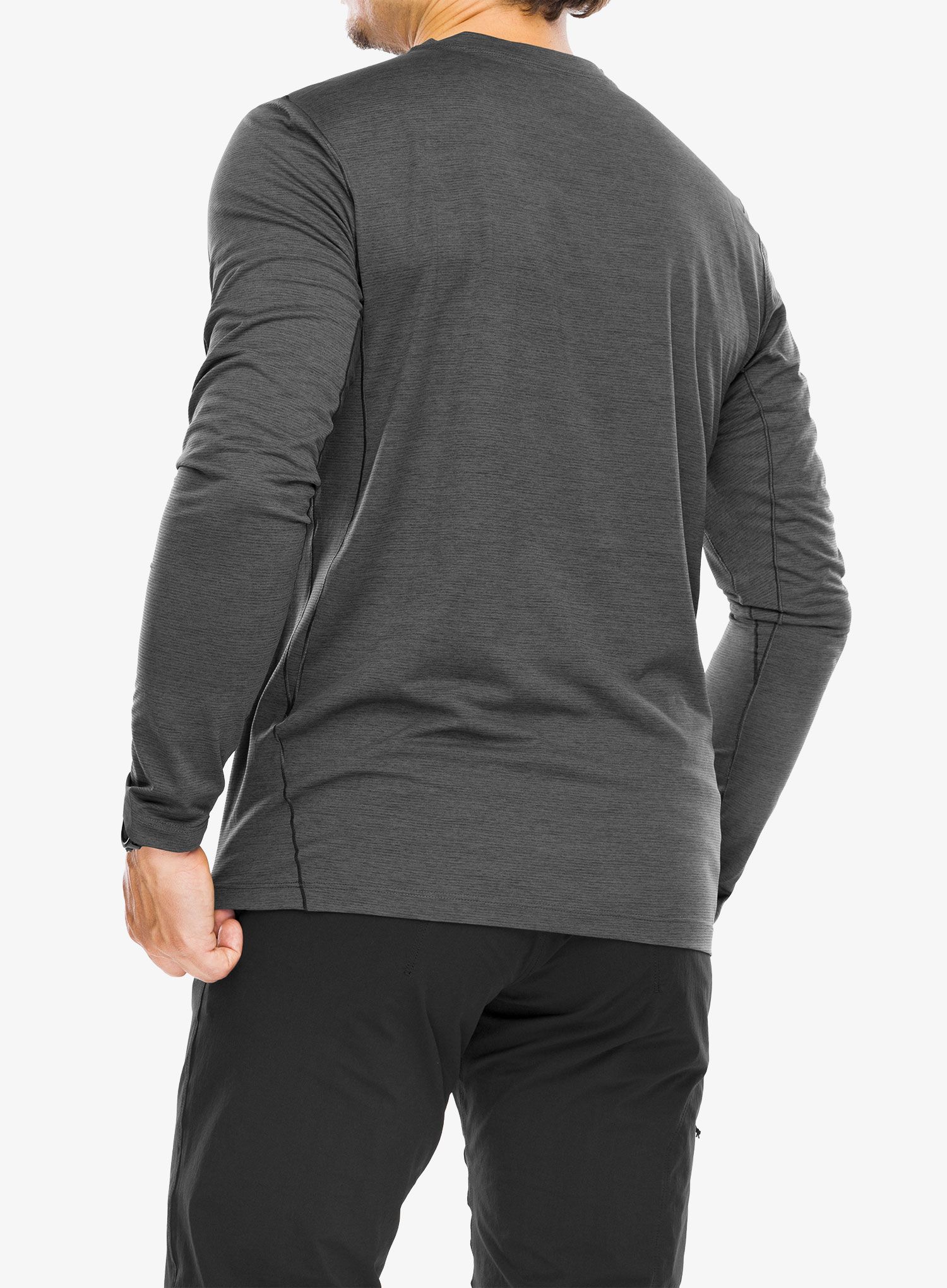 Tekaška jopica Arcteryx Cormac Crew Neck Shirt LS - blk heather