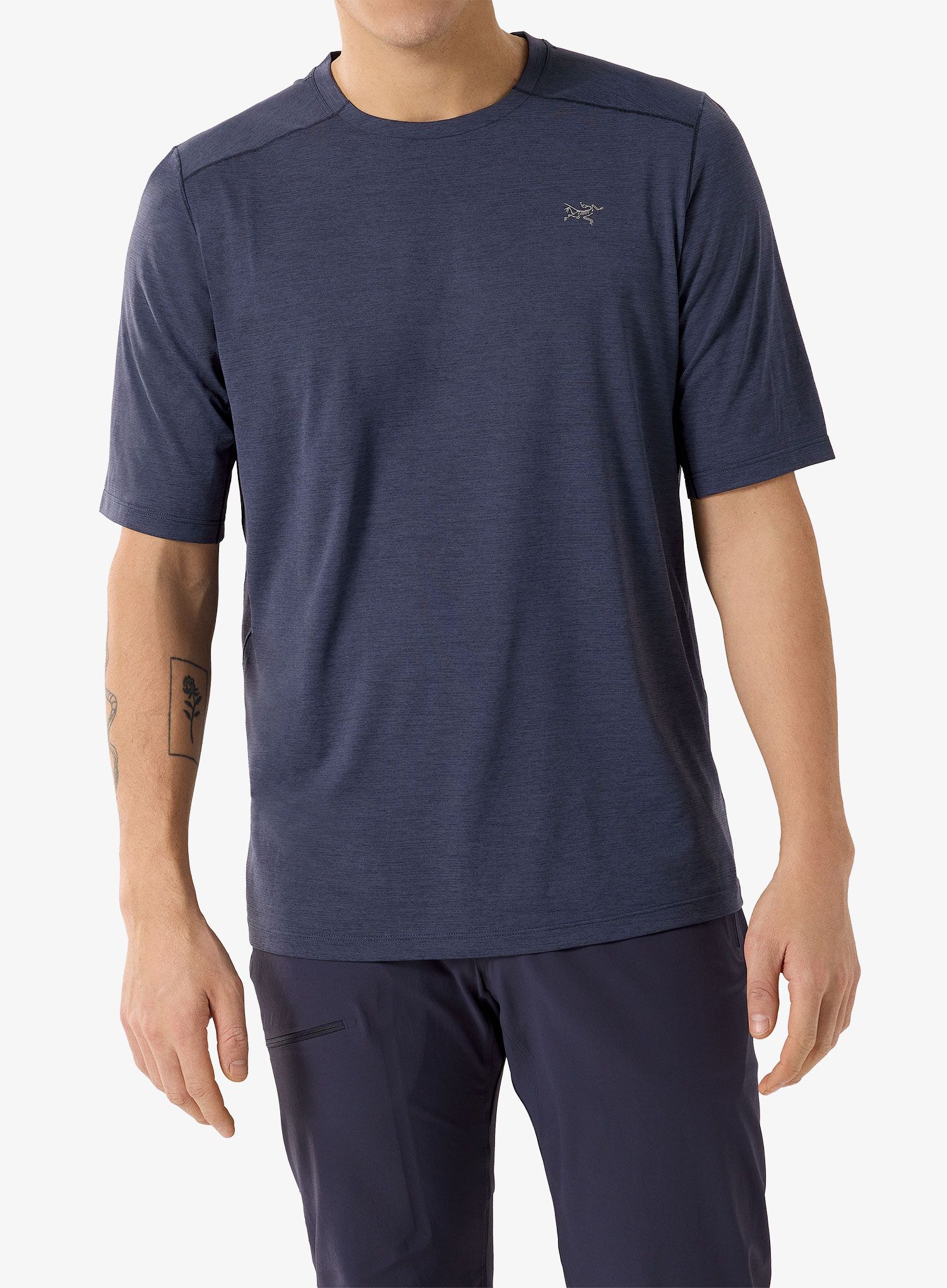 Tekaška majica Arcteryx Cormac Crew Neck Shirt SS - black sapphire heather