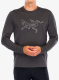 Tekaška jopica Arcteryx Cormac Logo LS - black heather/solitude