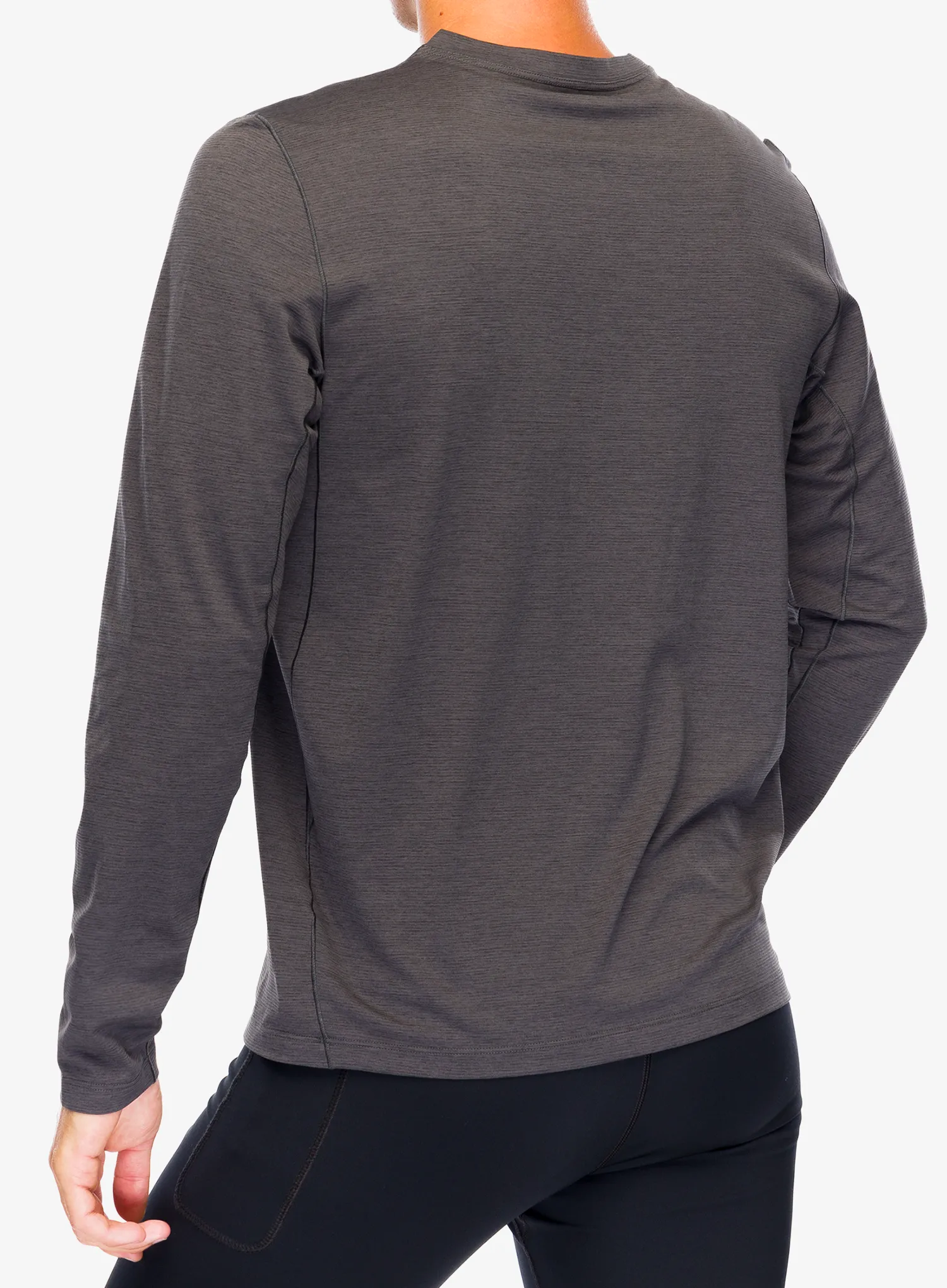 Tekaška jopica Arcteryx Cormac Logo LS - black heather/solitude