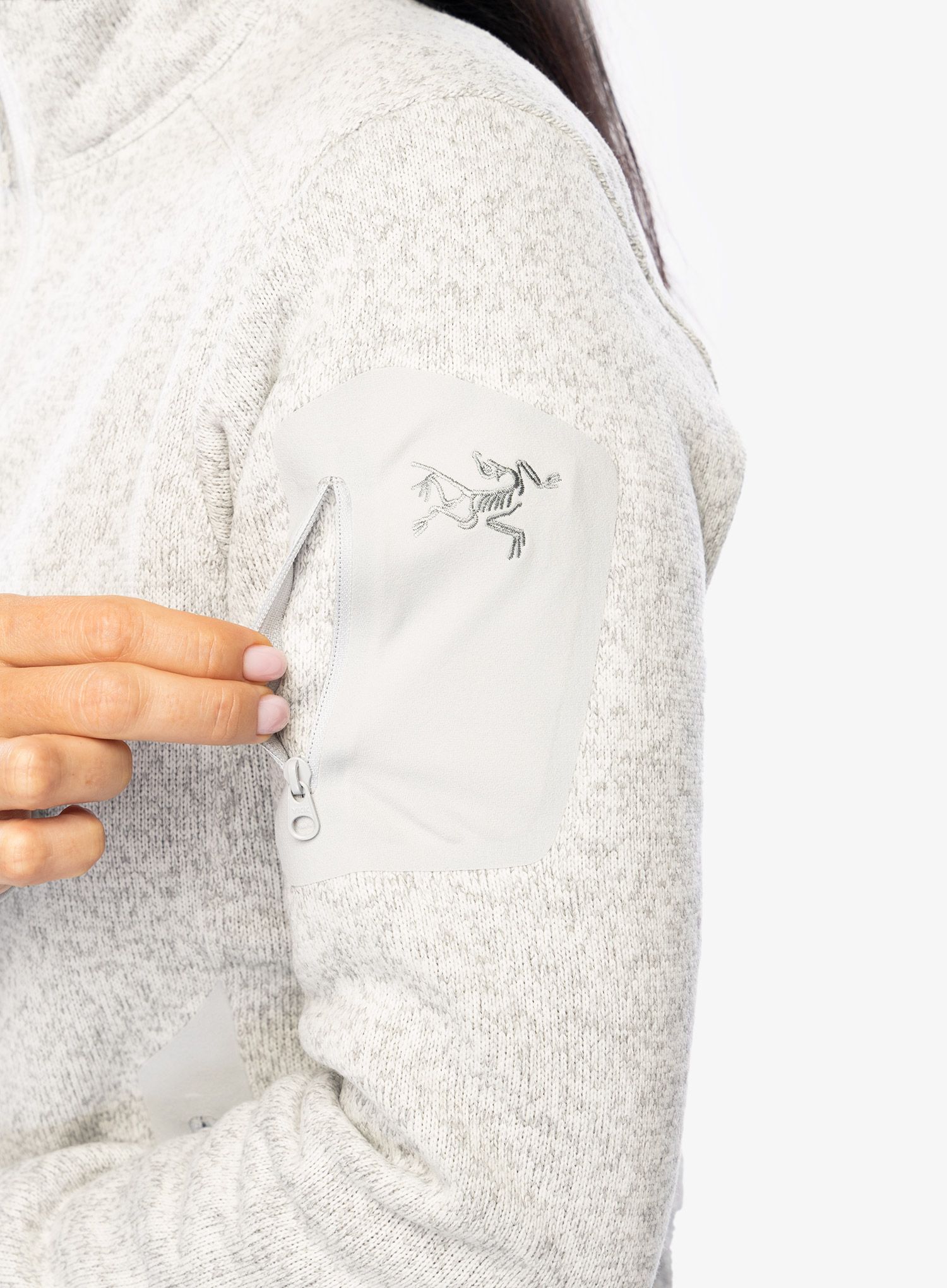 Ženska jopica z zadrgo Arcteryx Covert Cardigan - atmos heather