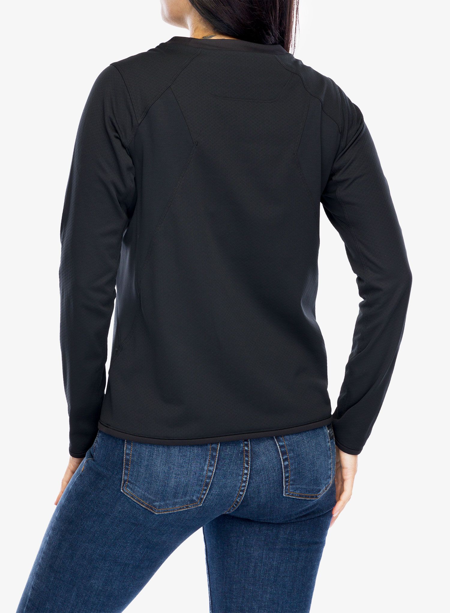 Ženska jopica Arcteryx Delta Crew Neck Pullover - black
