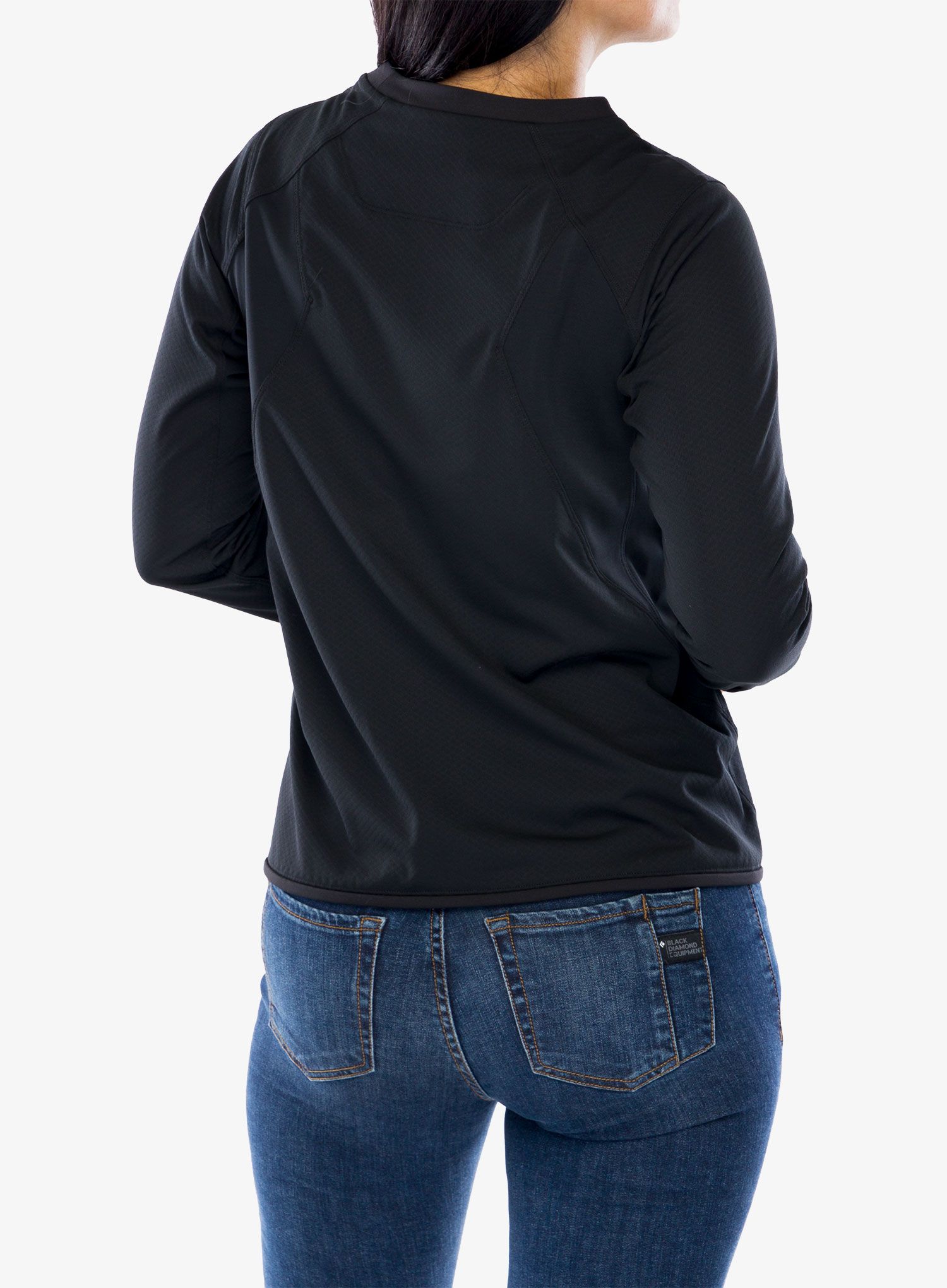 Ženska jopica Arcteryx Delta Crew Neck Pullover - black