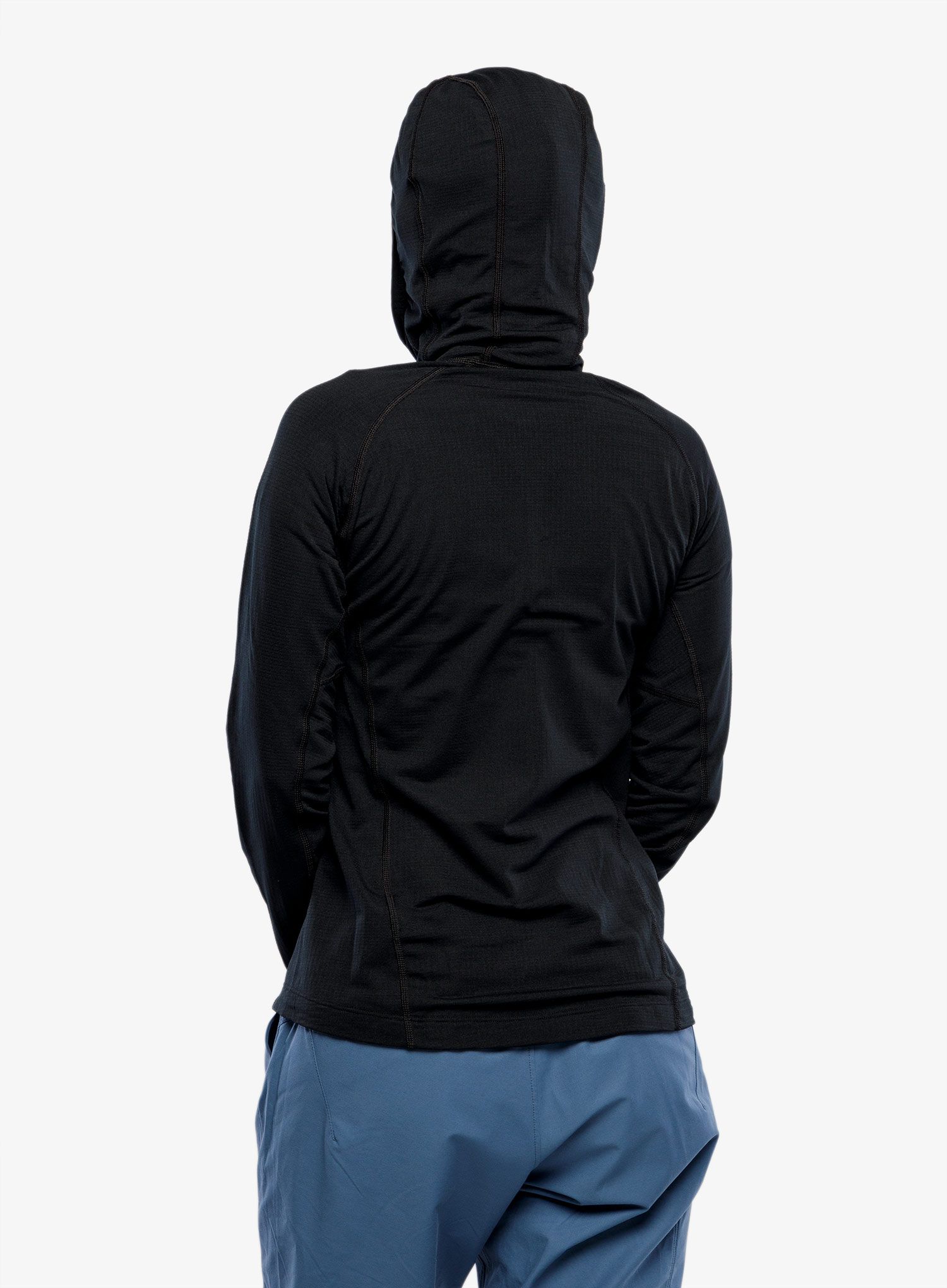 Ženski flis Arcteryx Delta Half Zip Hoody - black
