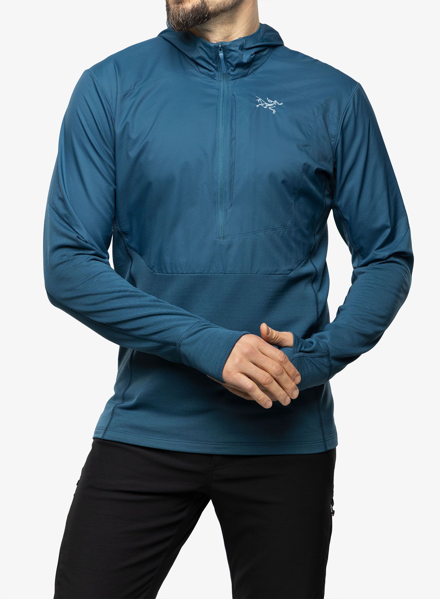 Jopica s kapuco Arcteryx Delta Hybrid Hoody - serene