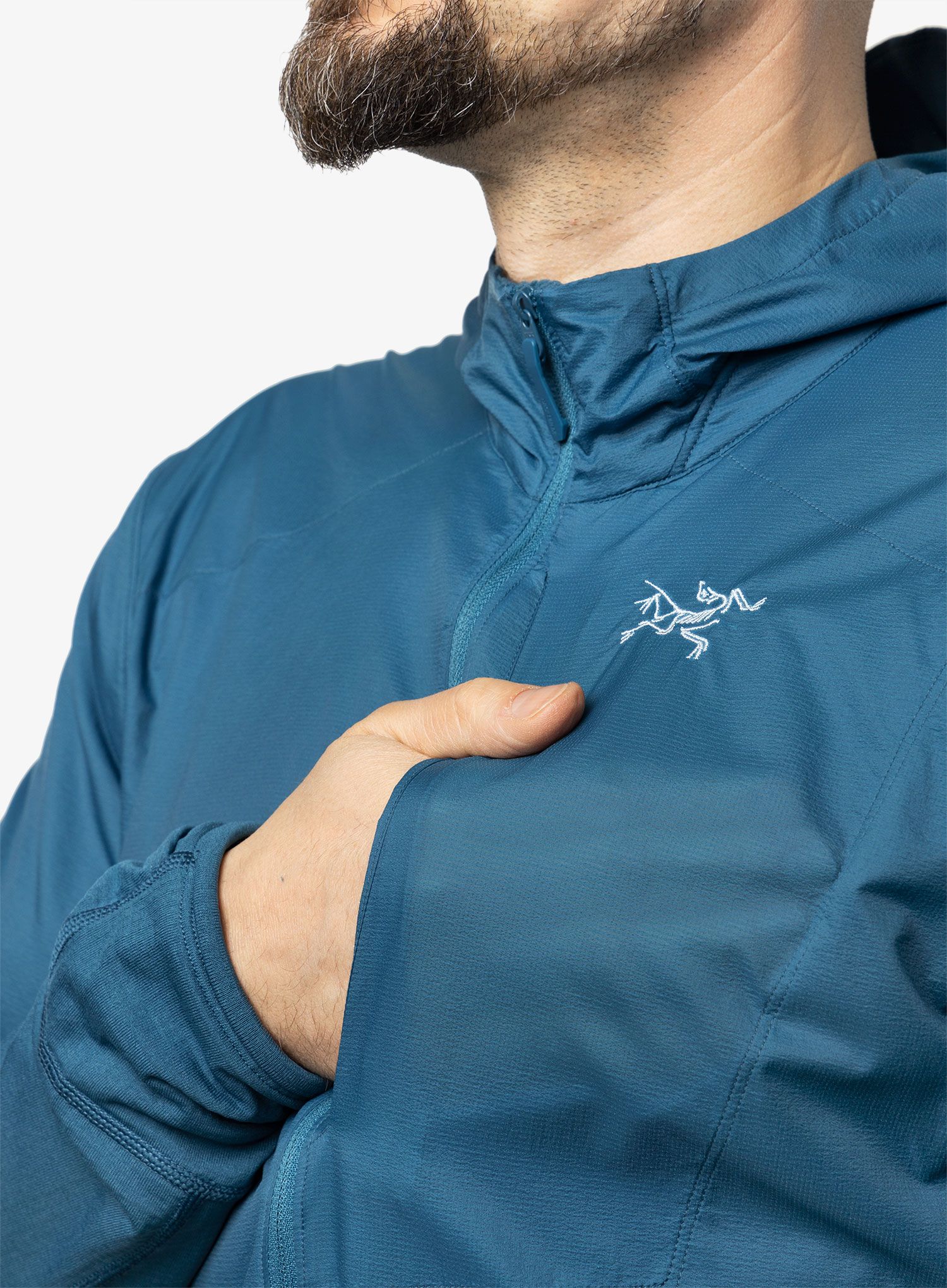 Jopica s kapuco Arcteryx Delta Hybrid Hoody - serene