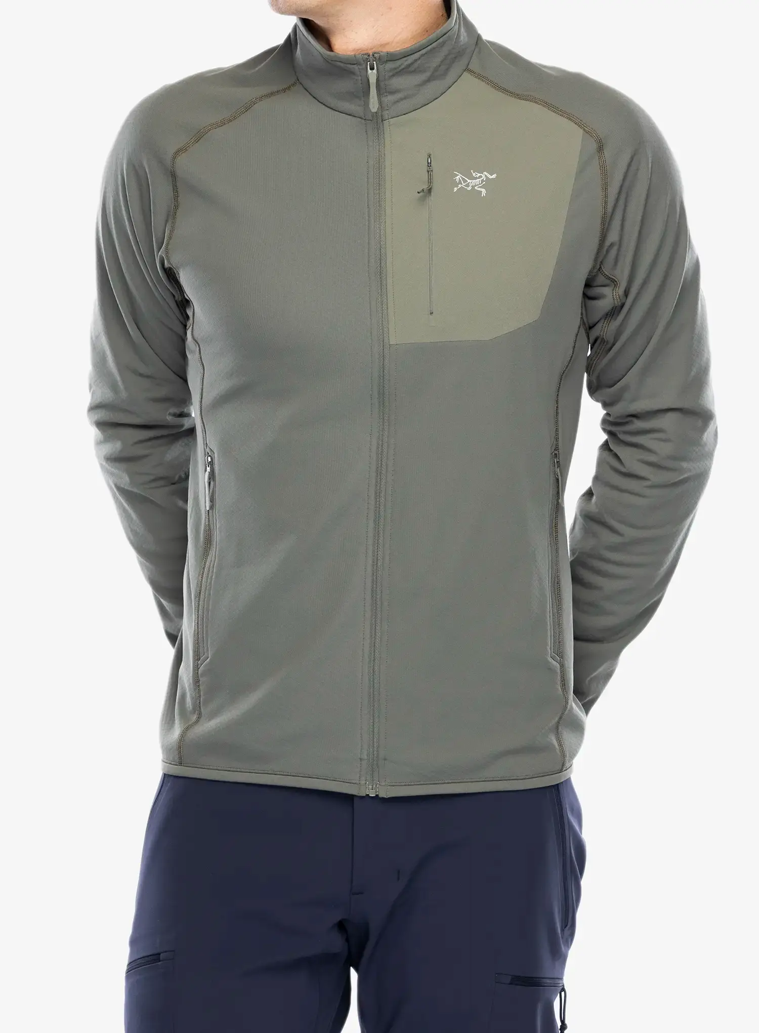 Puloverji brez kapuce Arcteryx Delta Jacket - forage