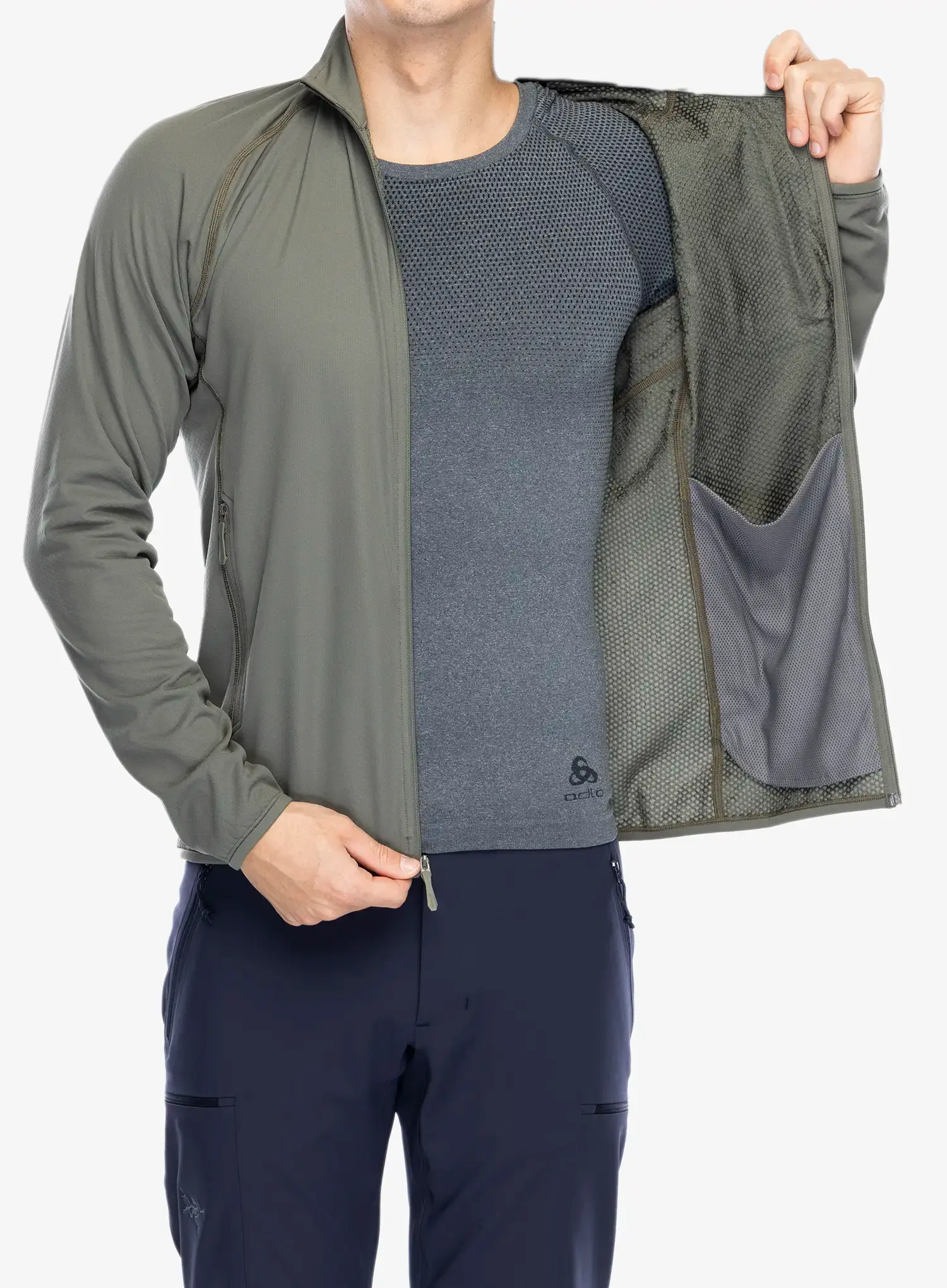 Puloverji brez kapuce Arcteryx Delta Jacket - forage