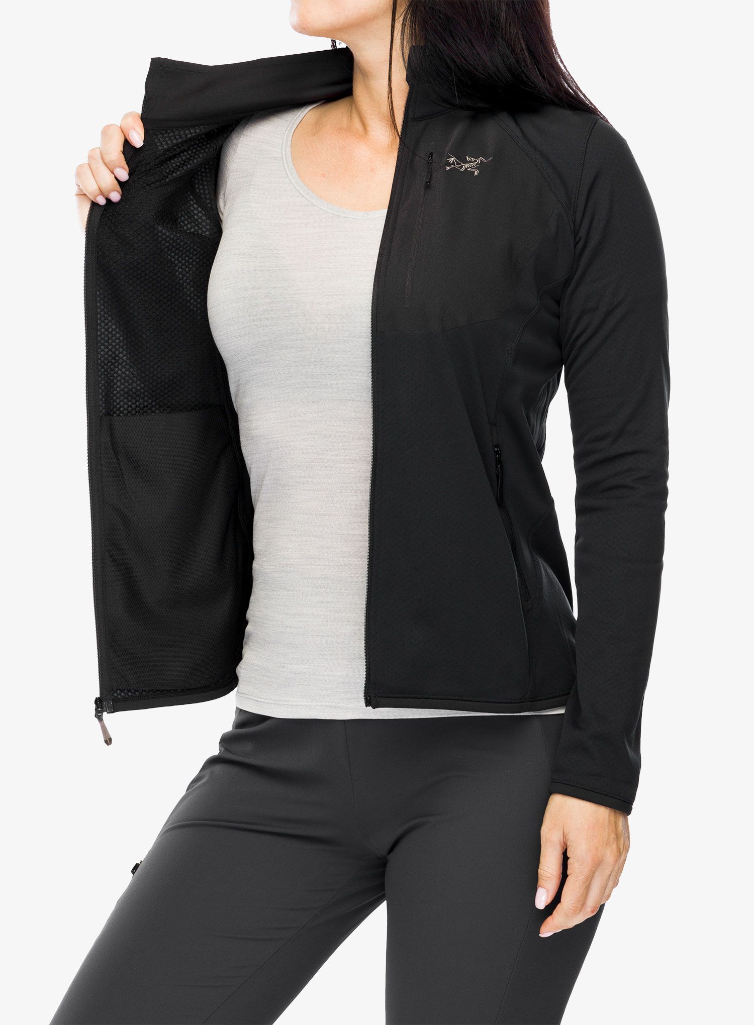 Ženska jopica z zadrgo Arcteryx Delta Jacket - blk