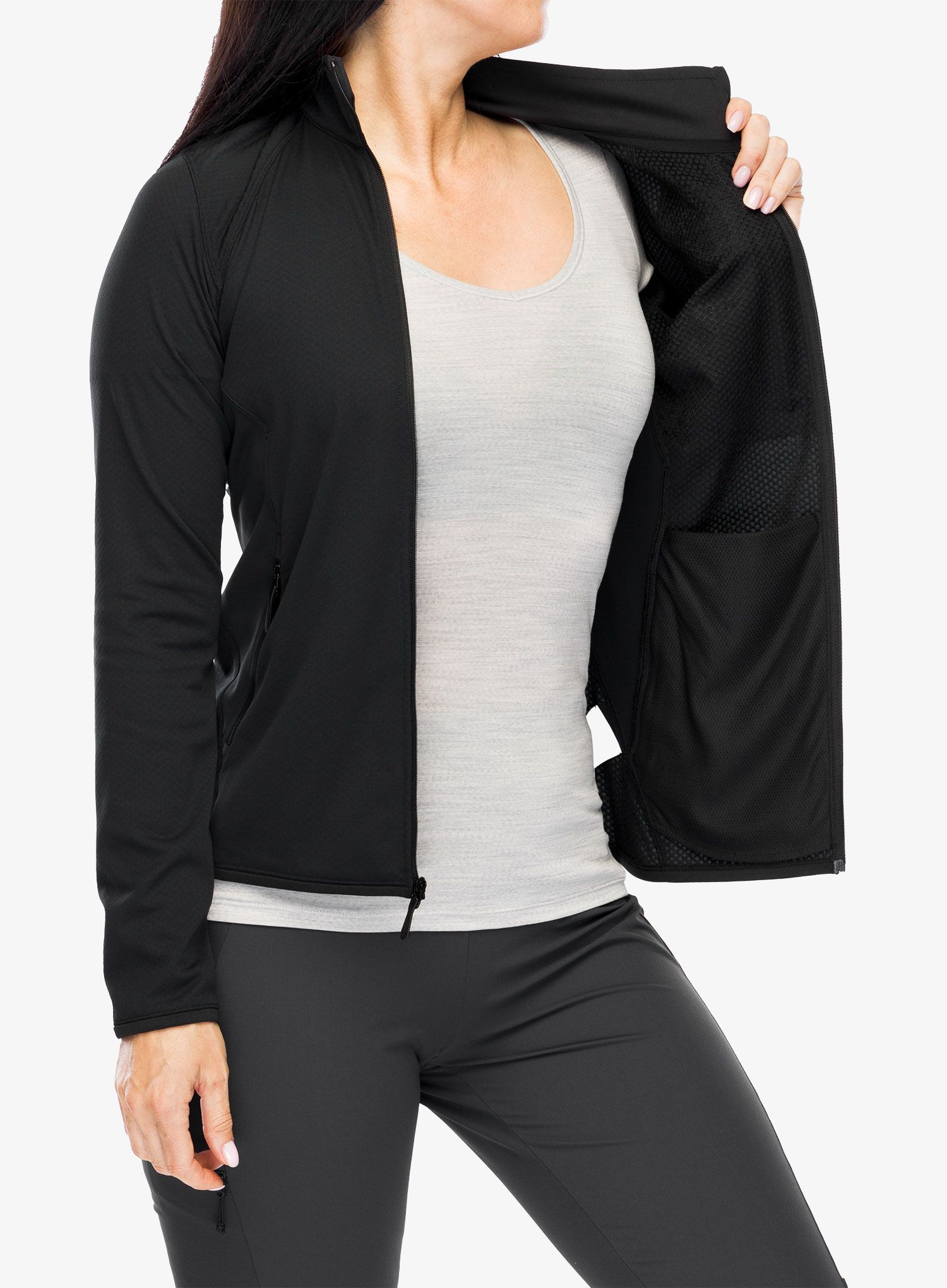 Ženska jopica z zadrgo Arcteryx Delta Jacket - blk