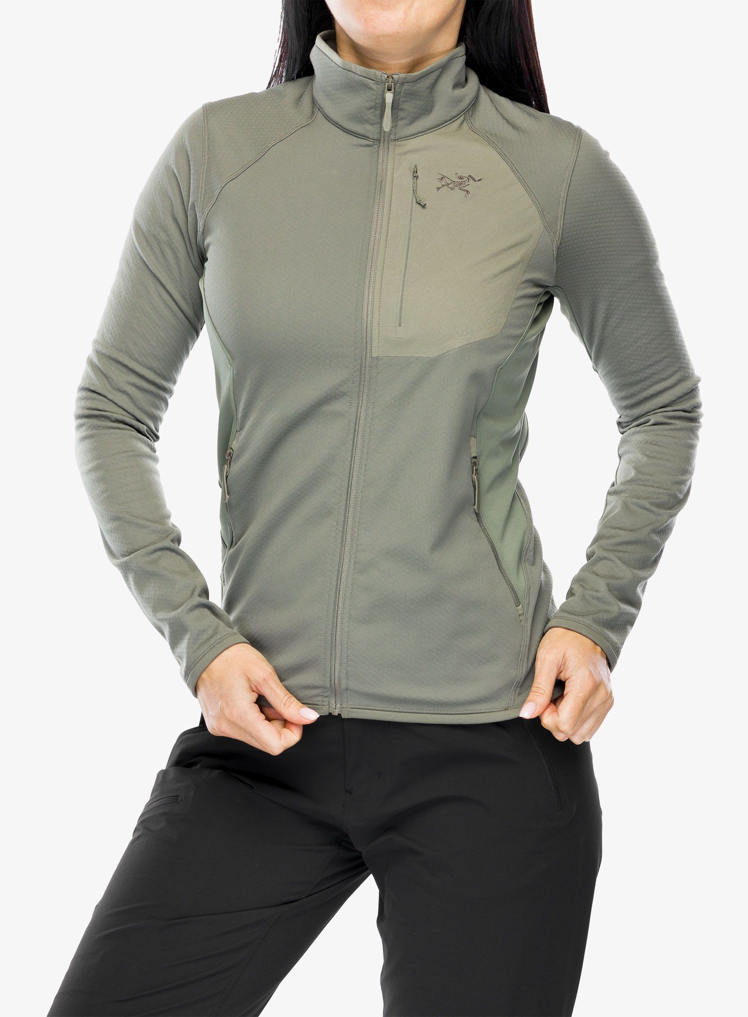 Ženska jopica brez kapuce Arcteryx Delta Jacket - forage