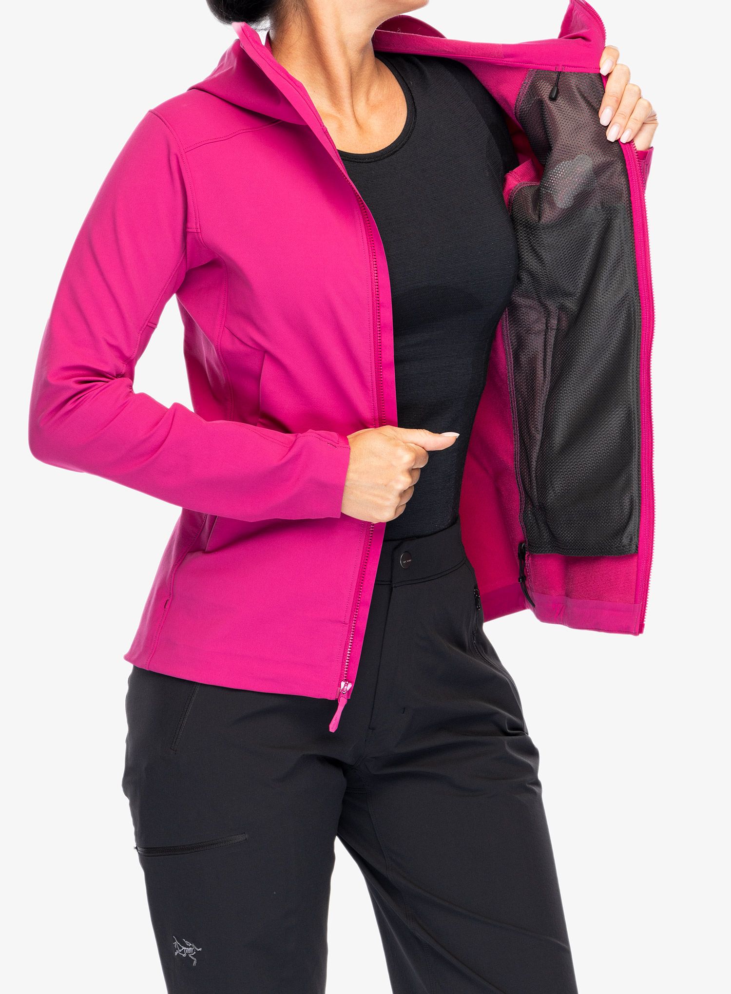 Ženska softshell jakna Arcteryx Gamma Hoody - amaranthus