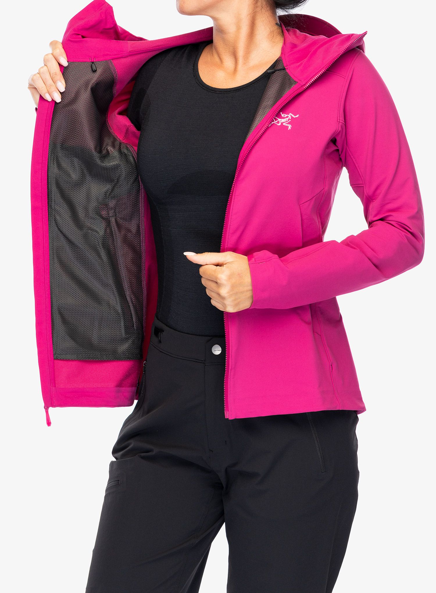 Ženska softshell jakna Arcteryx Gamma Hoody - amaranthus