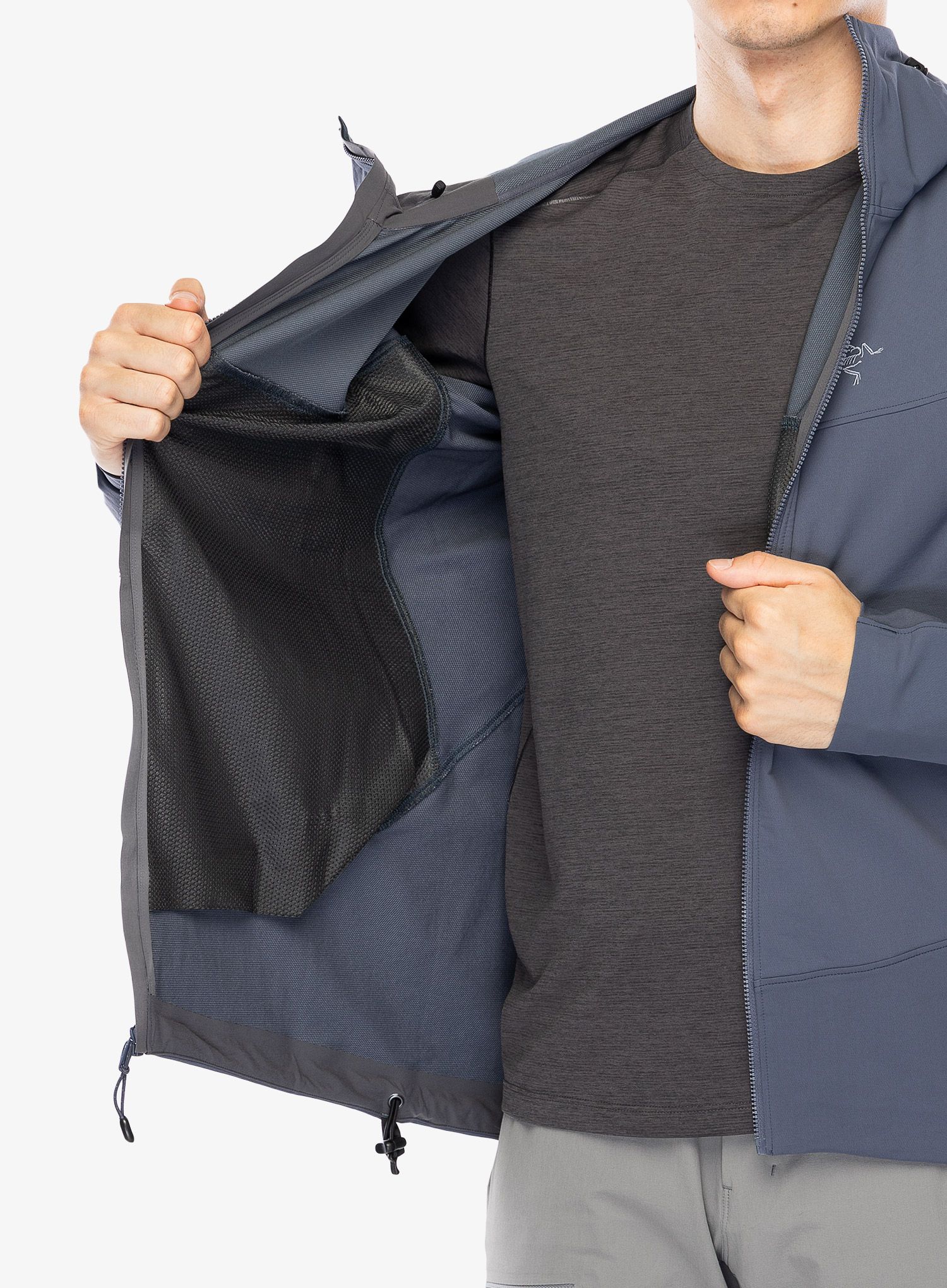 Softshell jakna Arcteryx Gamma Hoody - dk stratus