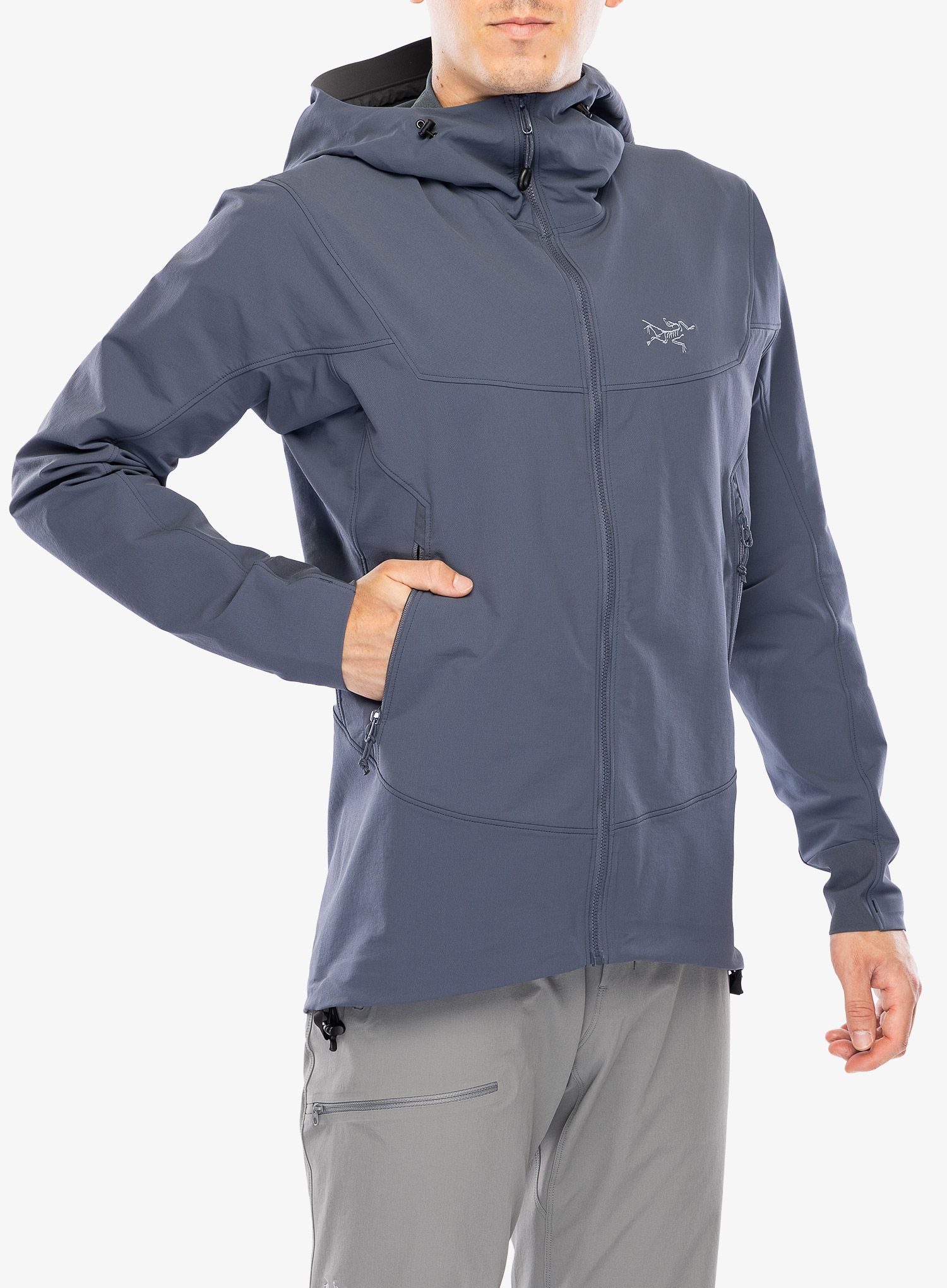 Softshell jakna Arcteryx Gamma Hoody - dk stratus
