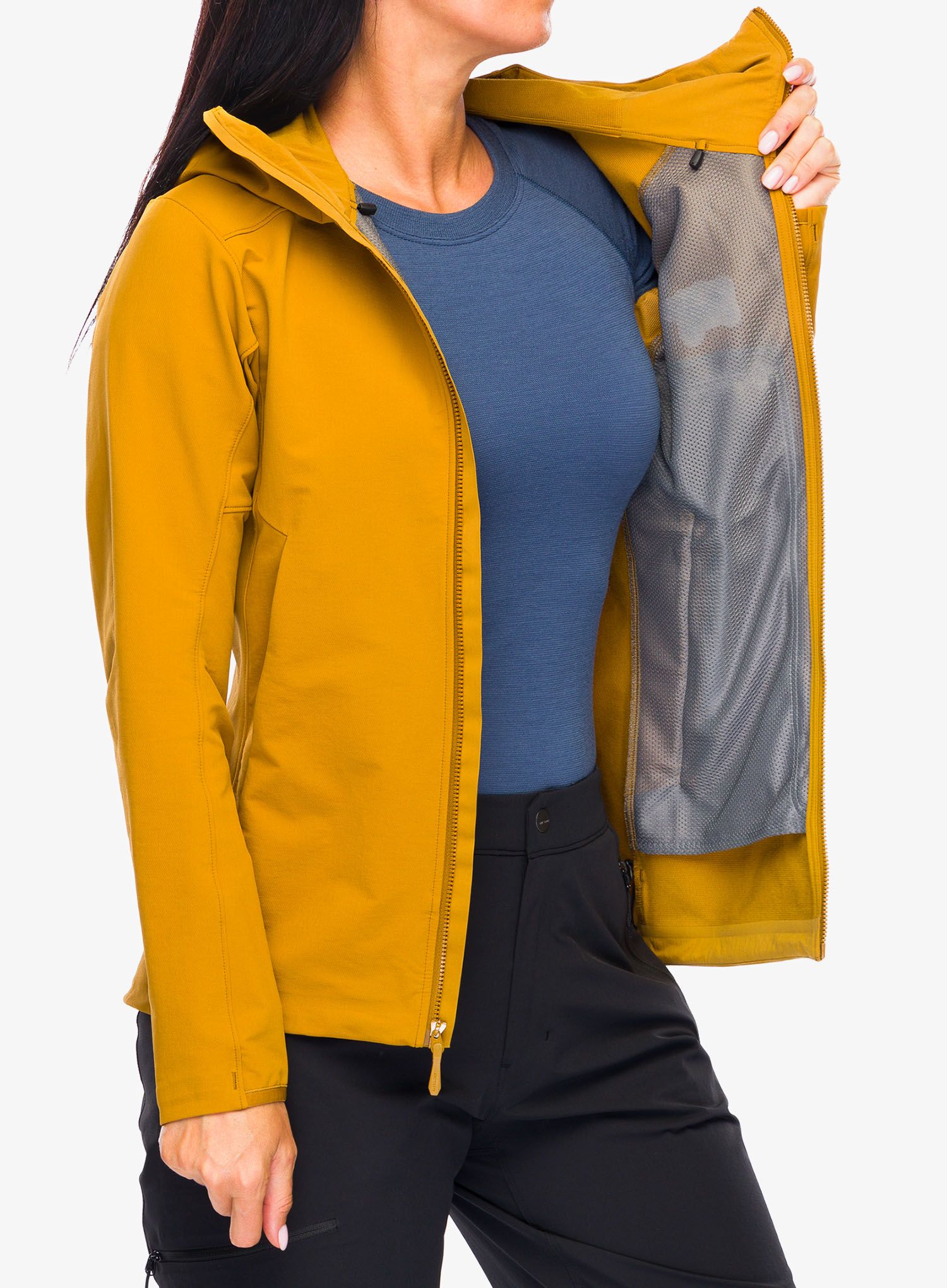 Ženska softshell jakna Arcteryx Gamma Hoody - yukon