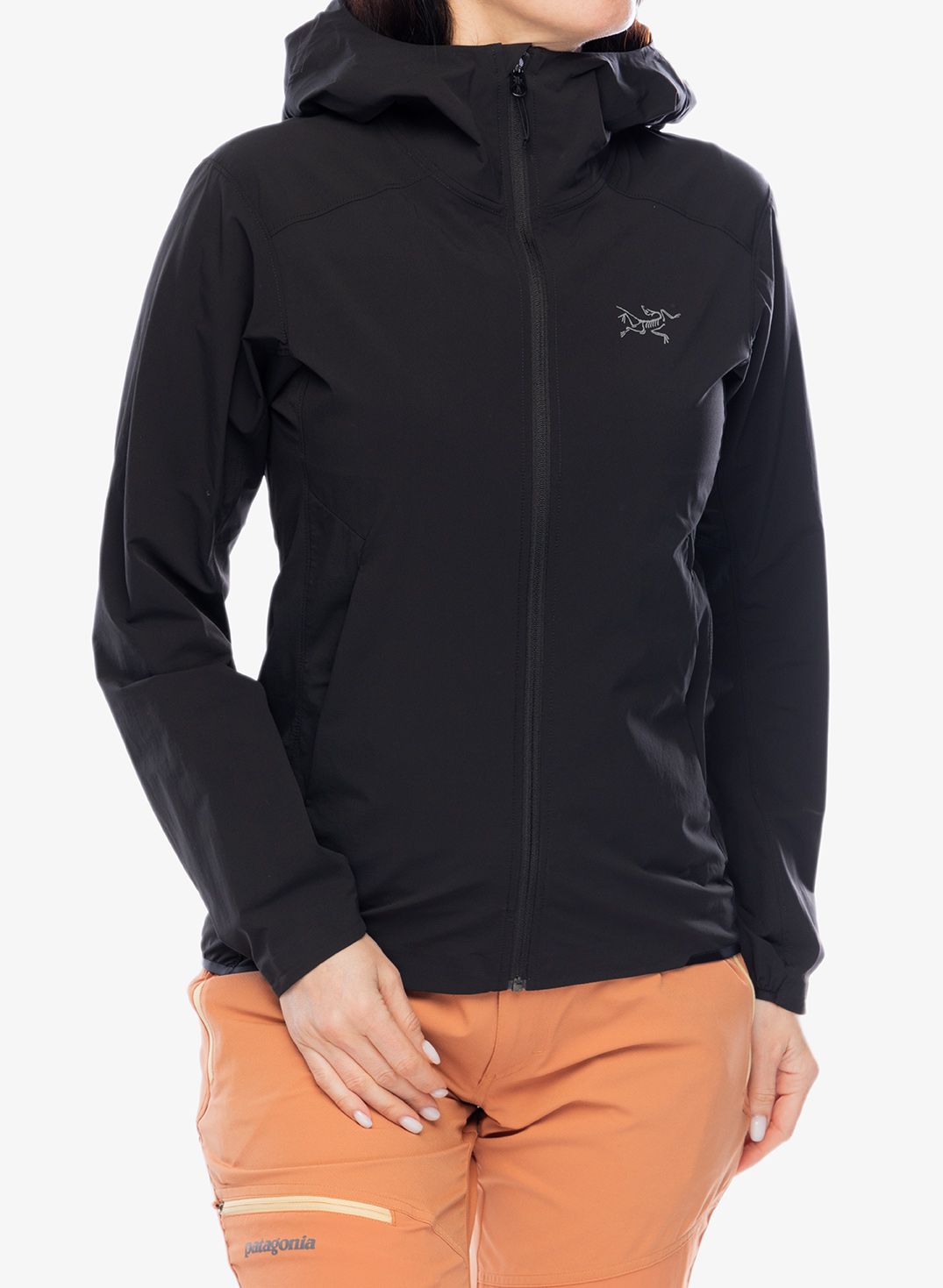 Ženski softshell Arcteryx Gamma Lightweight Hoody - black/black