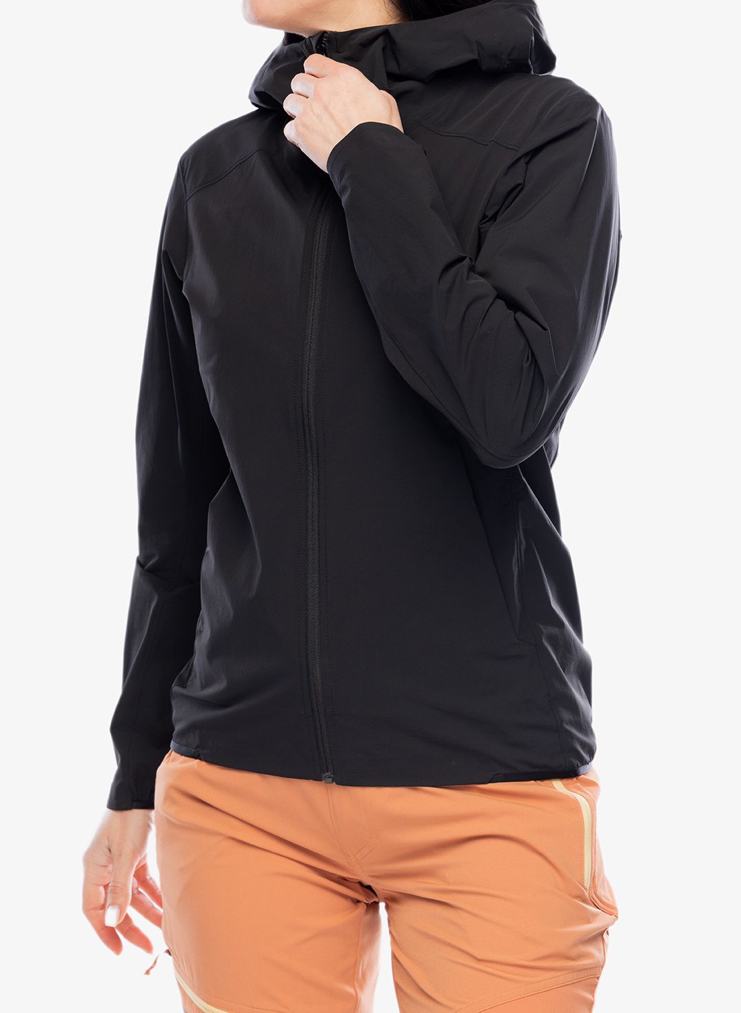 Ženski softshell Arcteryx Gamma Lightweight Hoody - black/black