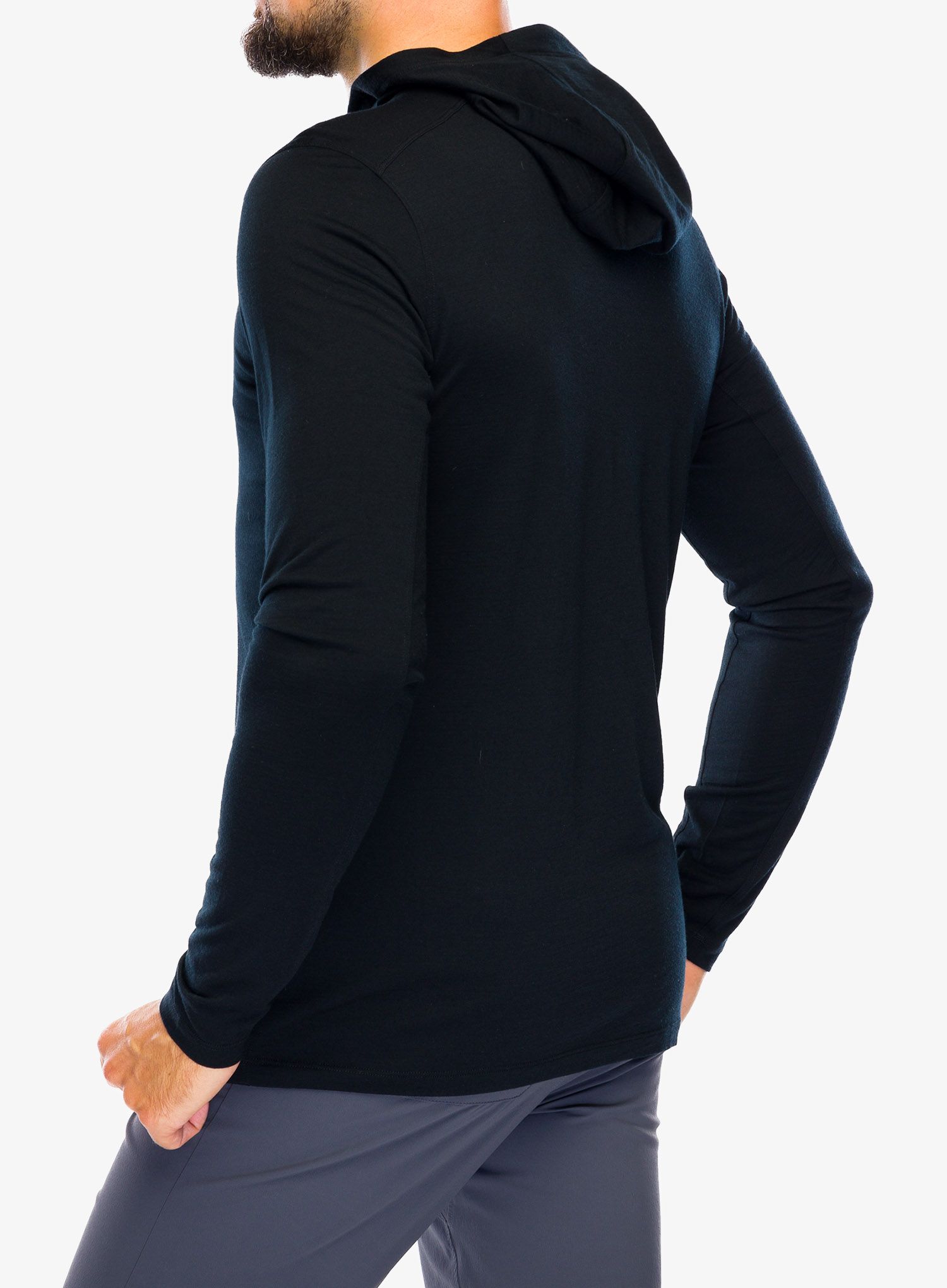 Jopica s kapuco Arcteryx Ionia Merino Wool Hoody - black