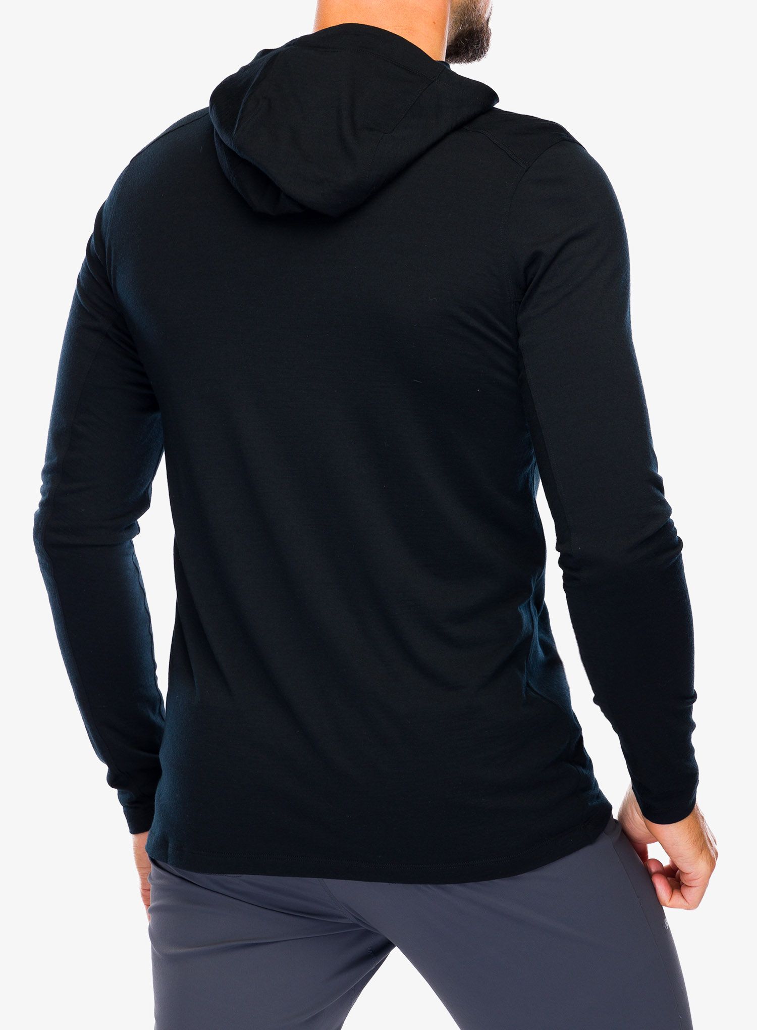 Jopica s kapuco Arcteryx Ionia Merino Wool Hoody - black